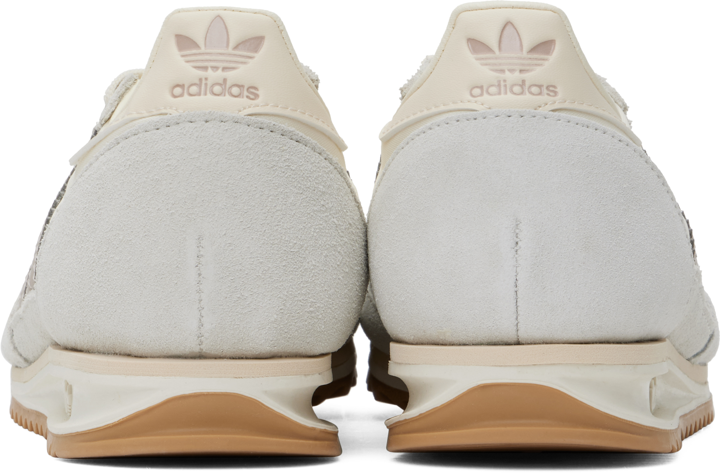 Shop Adidas Originals Off-white & Taupe Sl 72 Og Sneakers In Off White / Wonder T