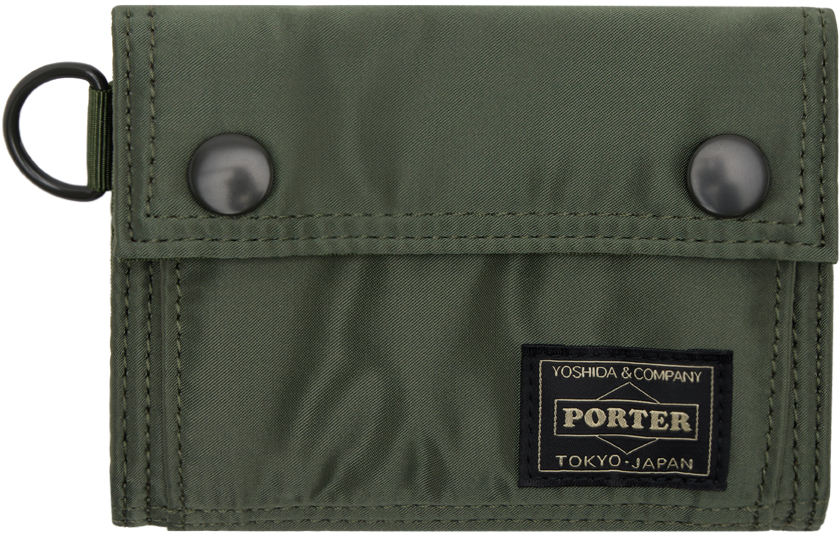 Khaki Tanker Wallet by PORTER - Yoshida & Co on Sale
