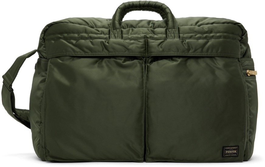 PORTER - Yoshida & Co Khaki Tanker 2Way Duffle Bag