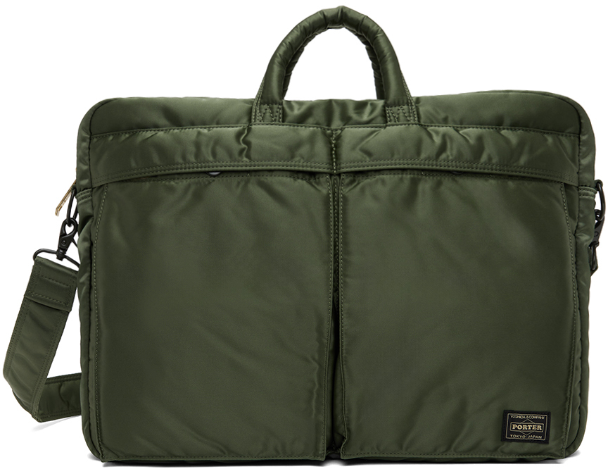 PORTER - Yoshida & Co Khaki Tanker 2Way Briefcase