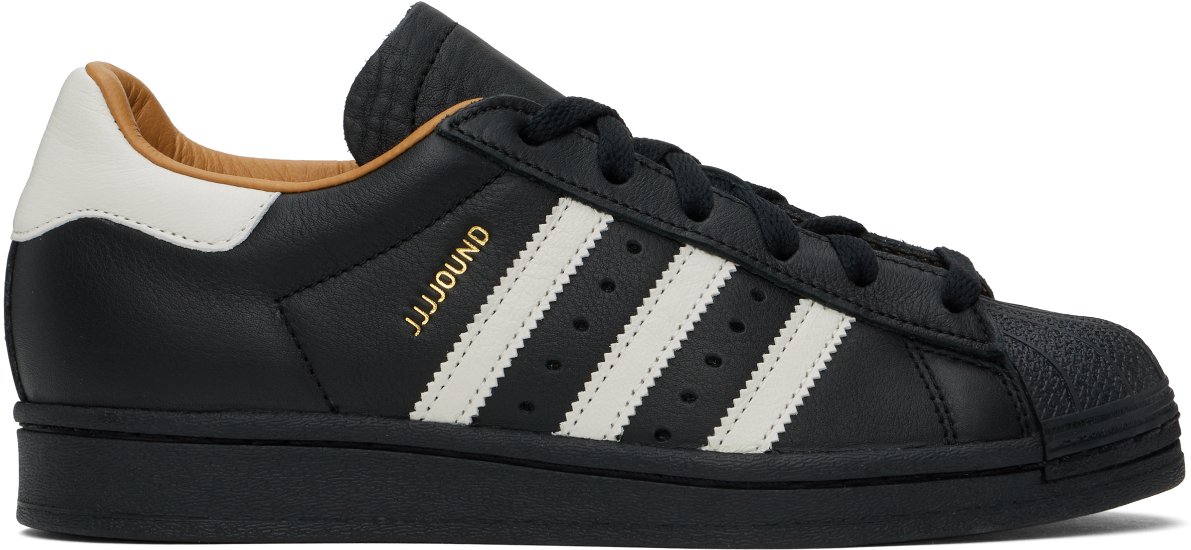 Black JJJJound Edition Superstar Sneakers