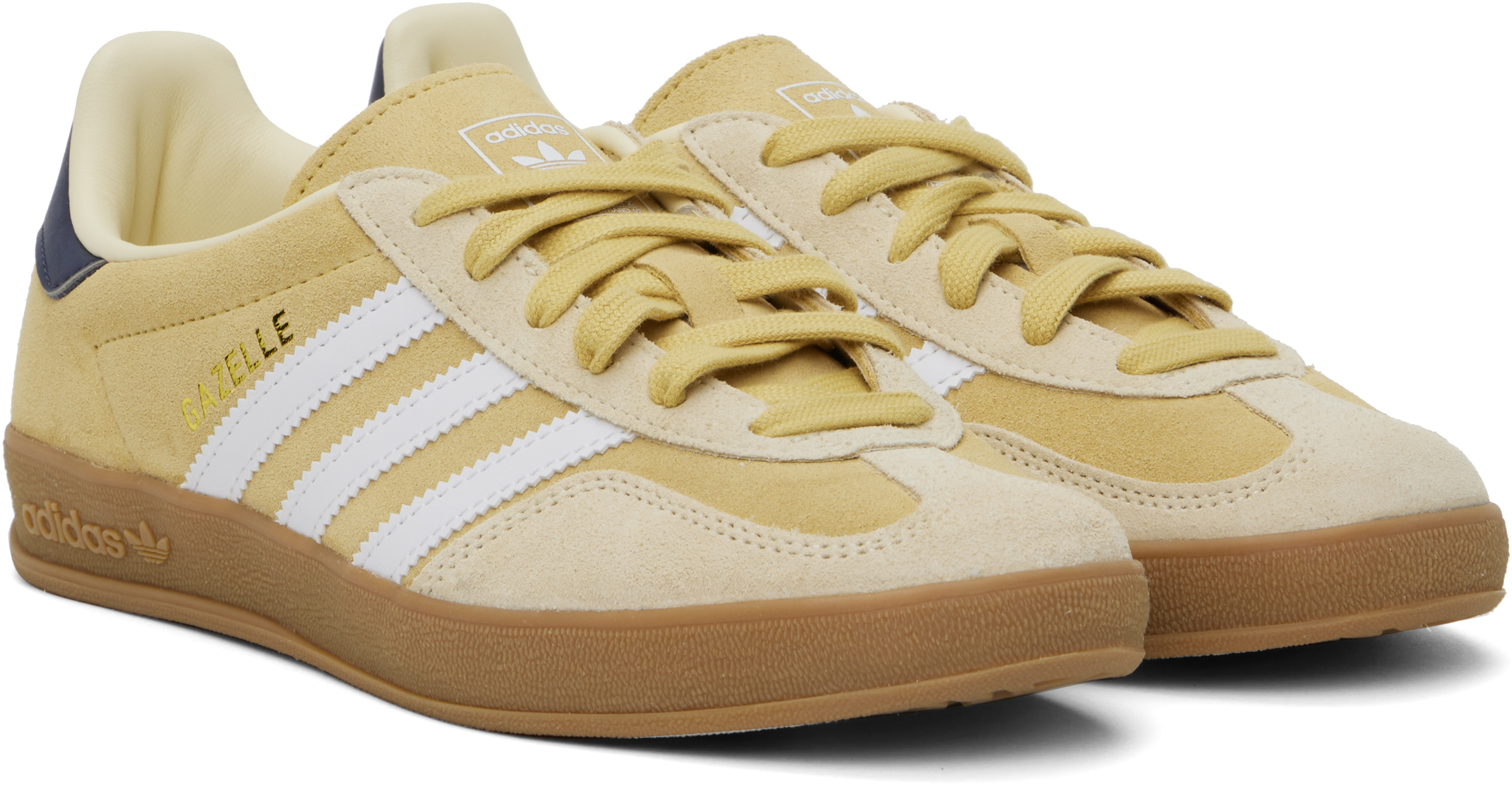 Adidas Originals Gazelle Indoor Oatmeal Colour Snaeker In Multi