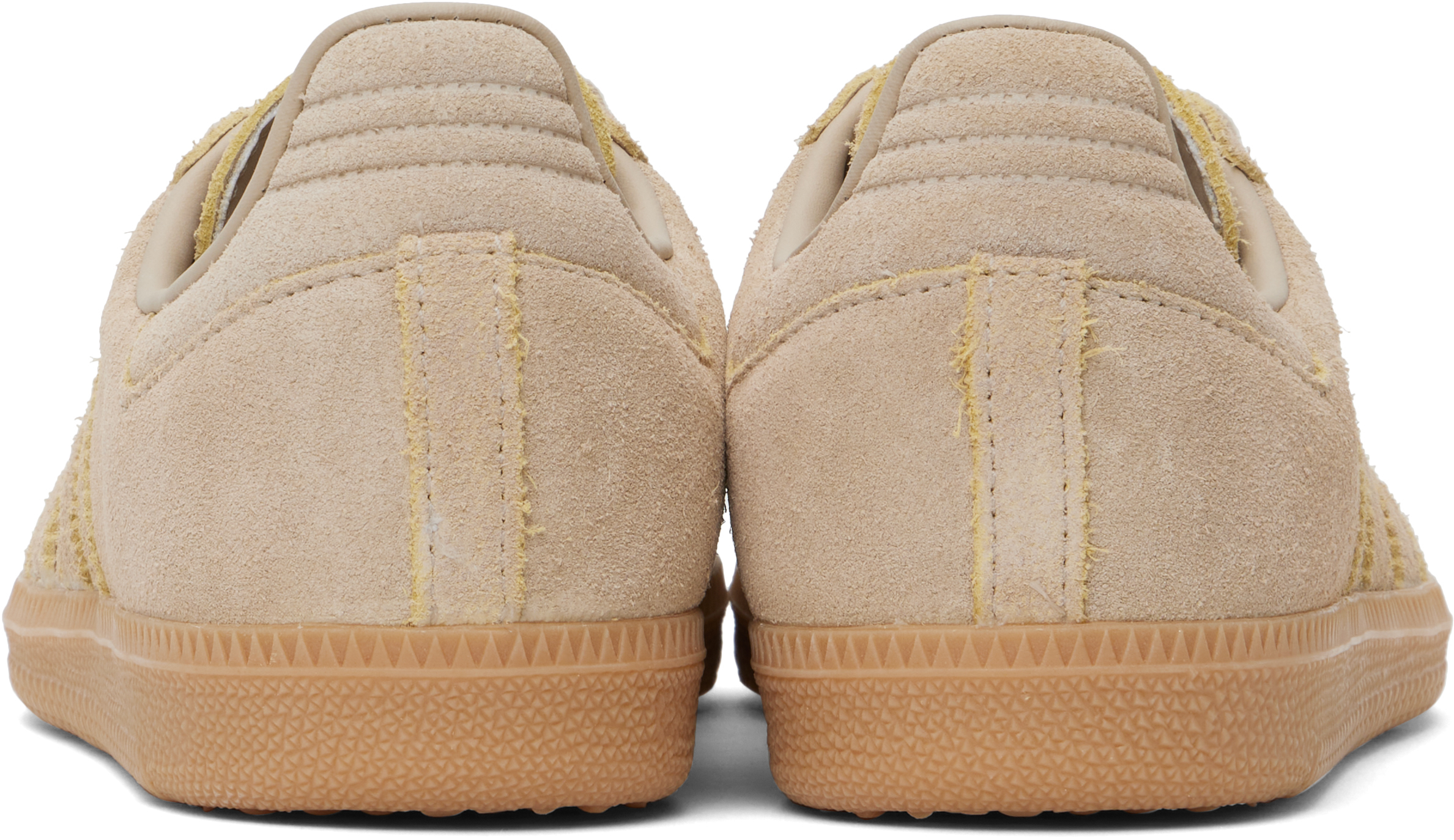 Shop Adidas Originals Beige Samba Og Sneakers In Clay Brown / Clay Br