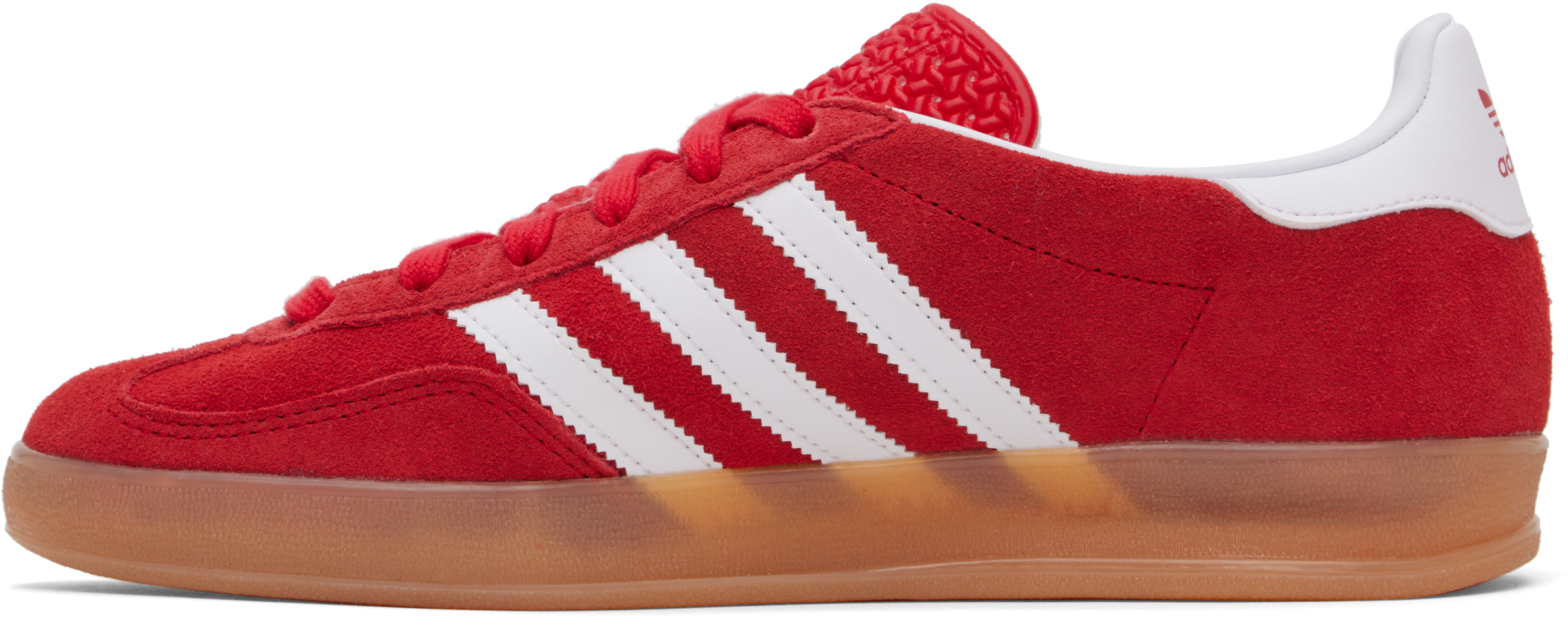 Adidas Originals Gazelle Indoor Sneakers In Better Scarlet / Ftw