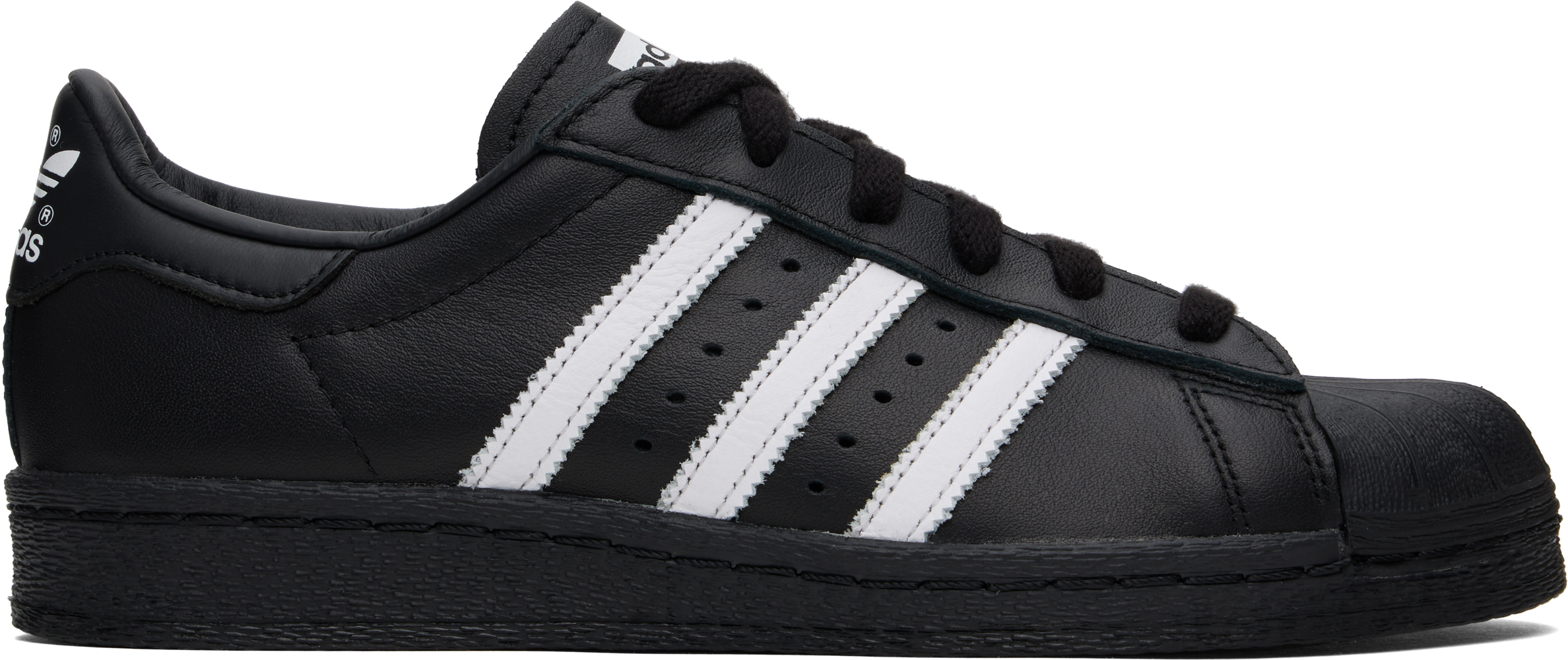 Black Superstar 82 Sneakers by adidas Originals on Sale