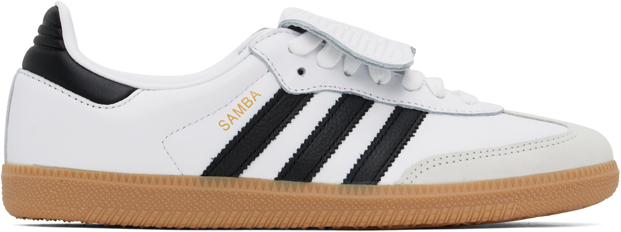 White & Black Samba LT Sneakers by adidas Originals on Sale