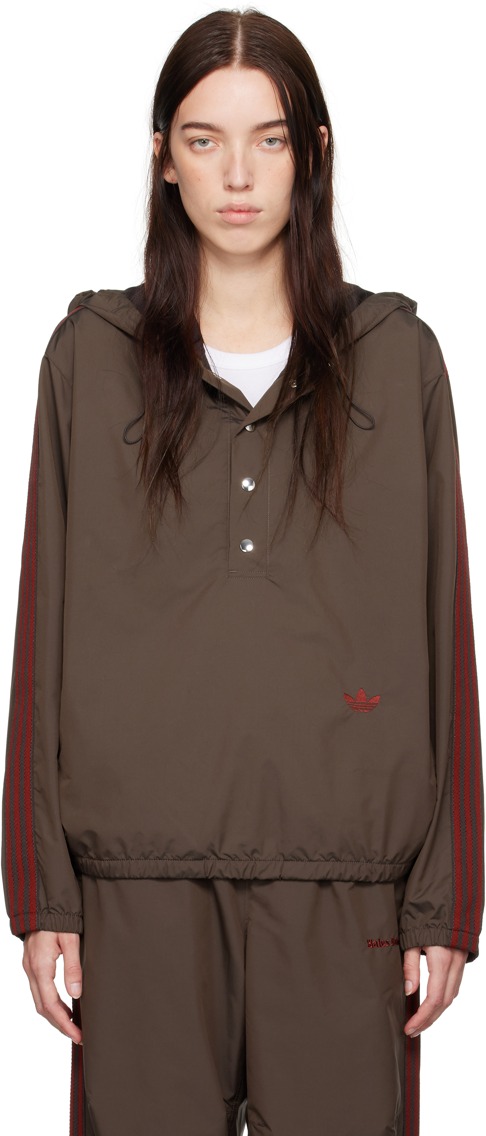 Brown adidas Originals Edition Taffeta Anorak