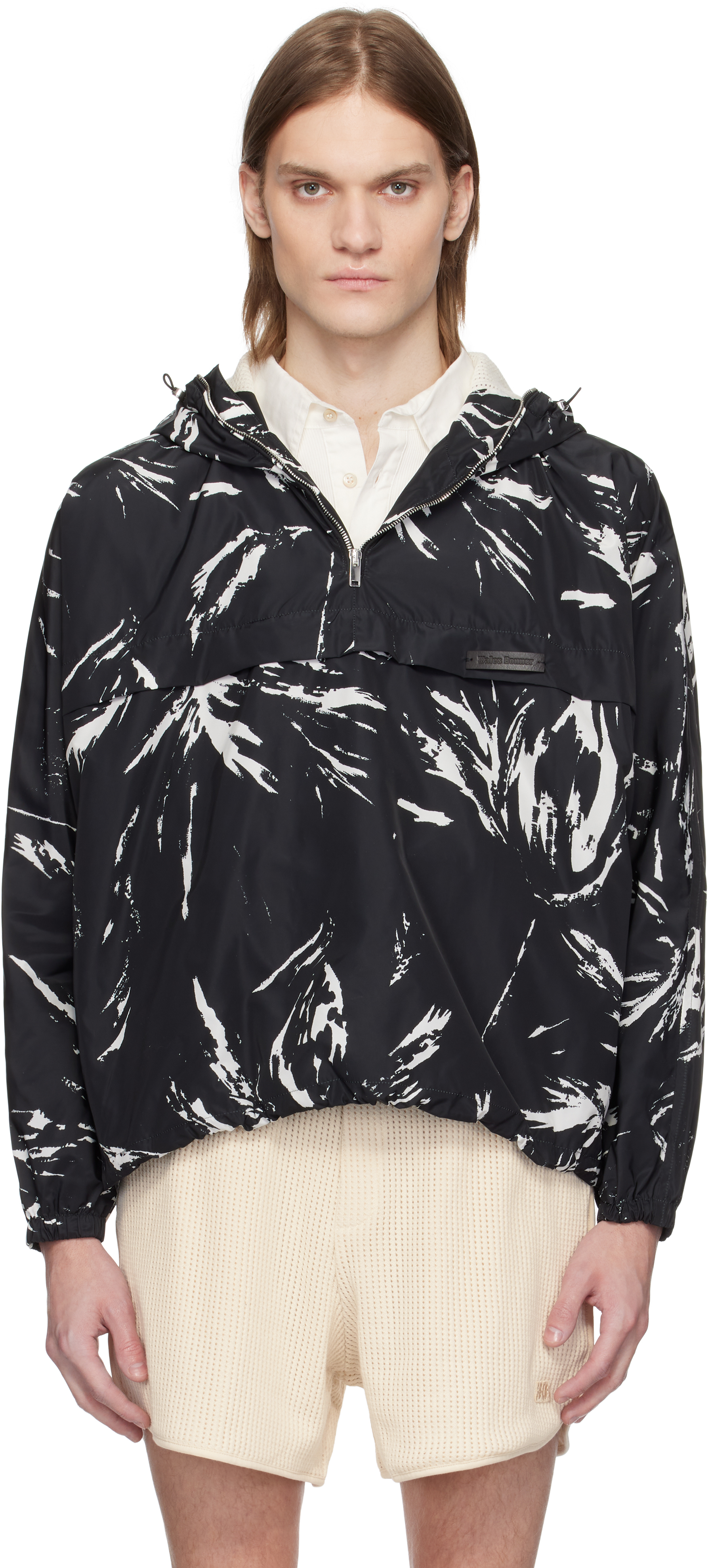Black Bloom Anorak