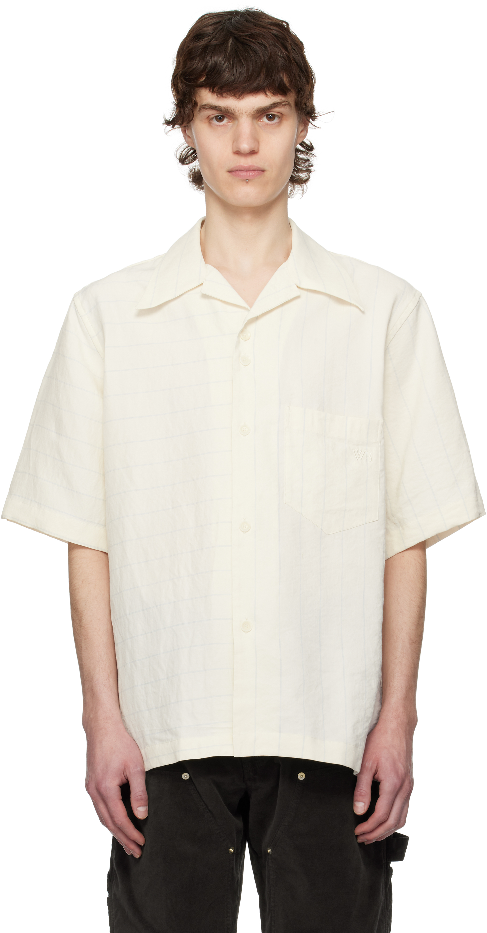 Wales Bonner: Off-White Highlife Bowling Shirt | SSENSE
