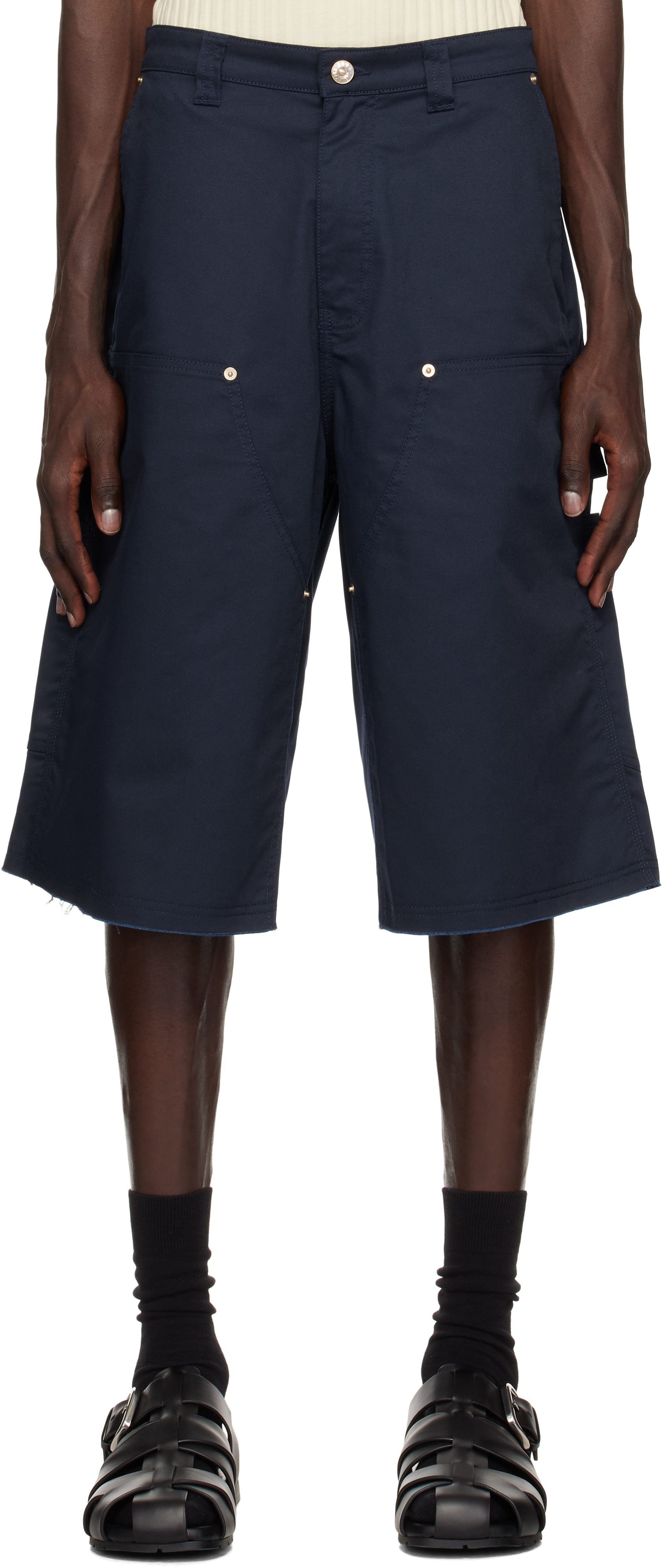 Navy Kingston Shorts