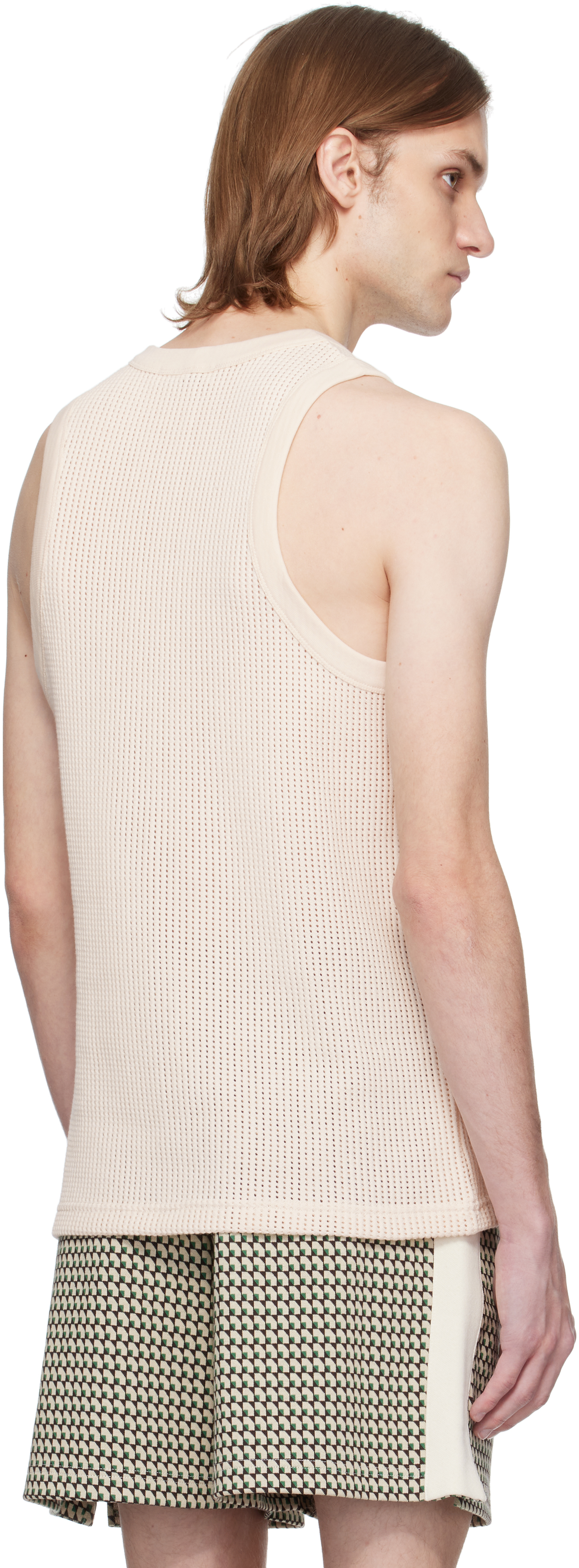 WALES BONNER OFF-WHITE GROOVE TANK TOP 
