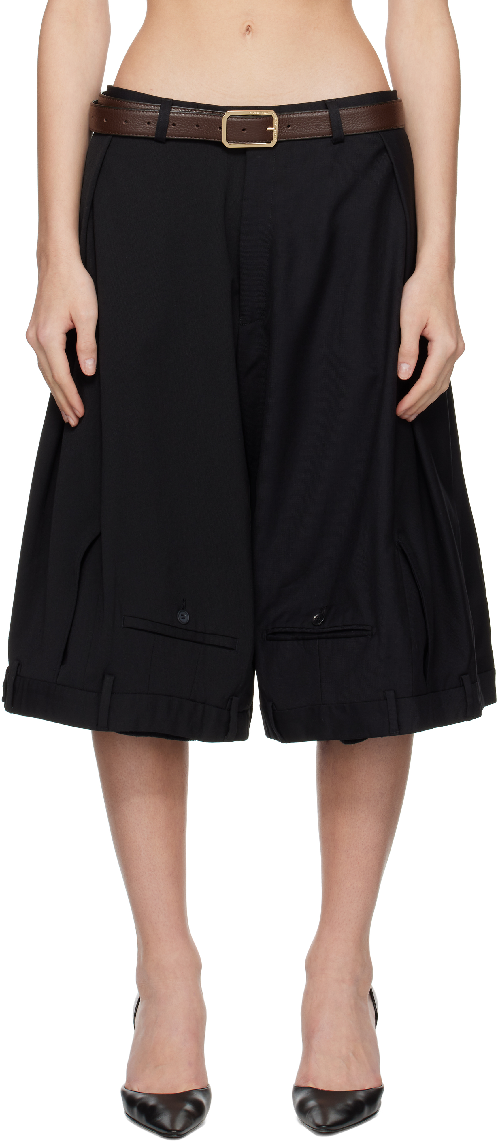 Hodakova Upside Down Wide Trouser Shorts