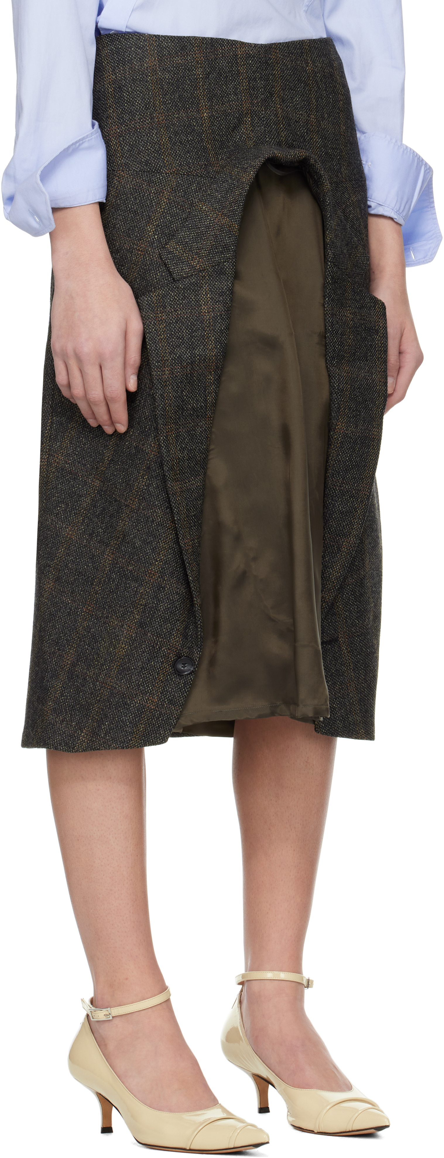 HODAKOVA INSIDE OUT BLAZER MIDI SKIRT