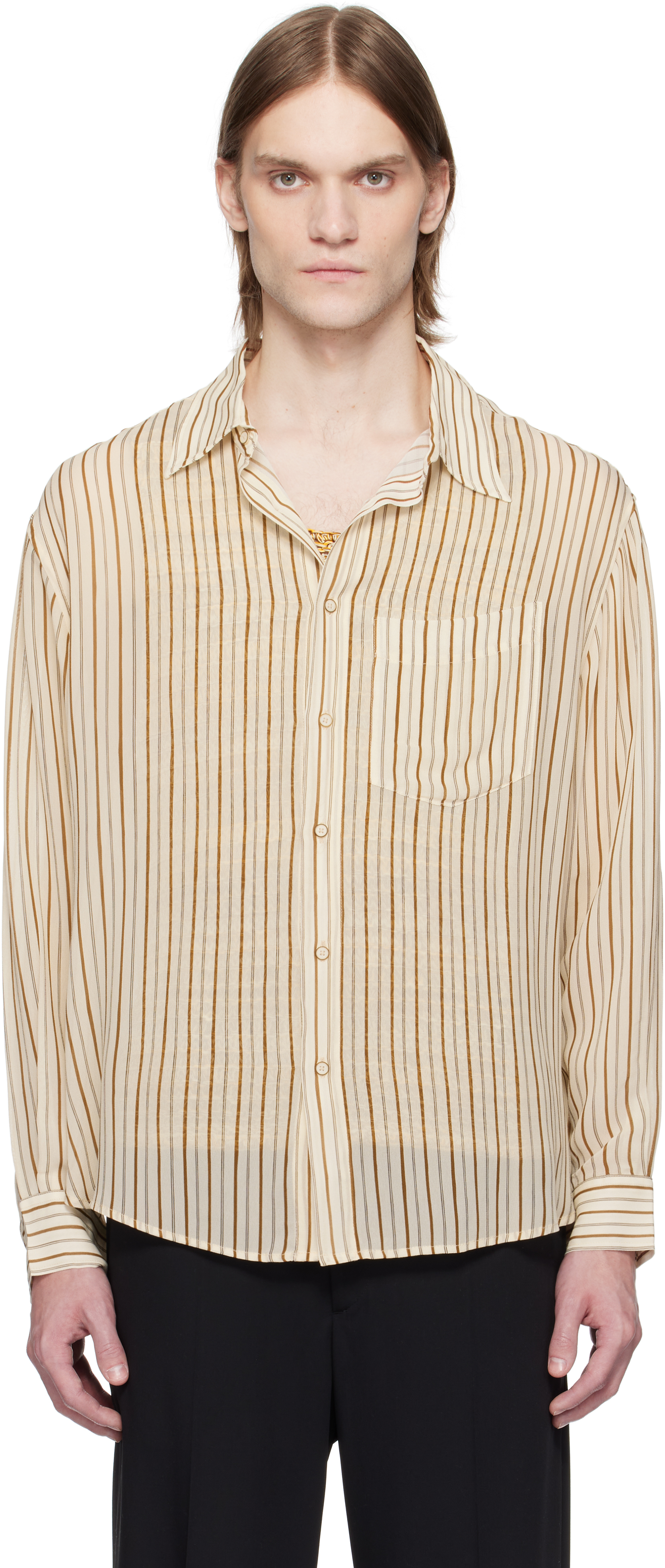 Beige Kai Sheer Shirt