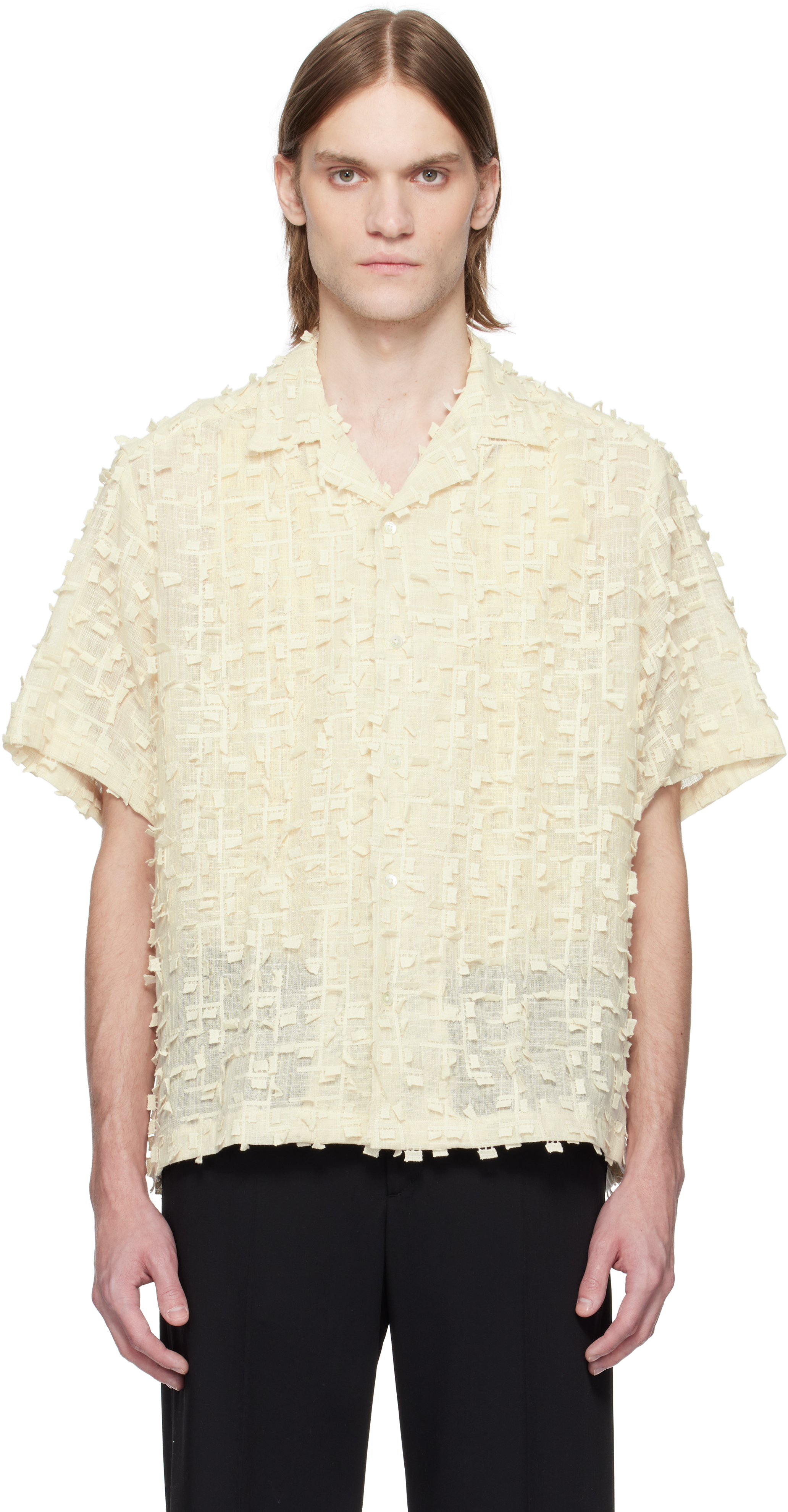 Beige Ted Embroidered Shirt