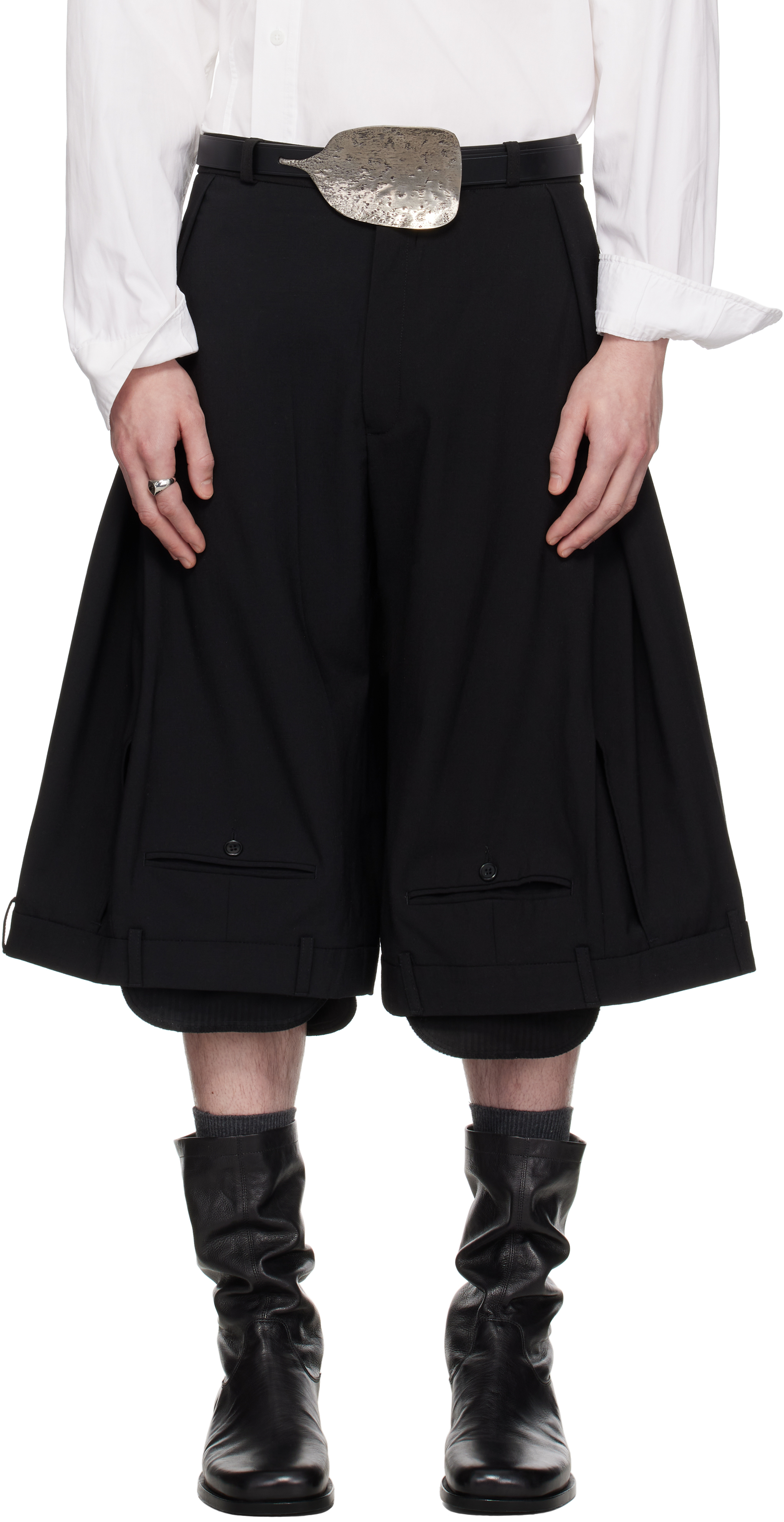 Upside Down Wide Trouser Shorts