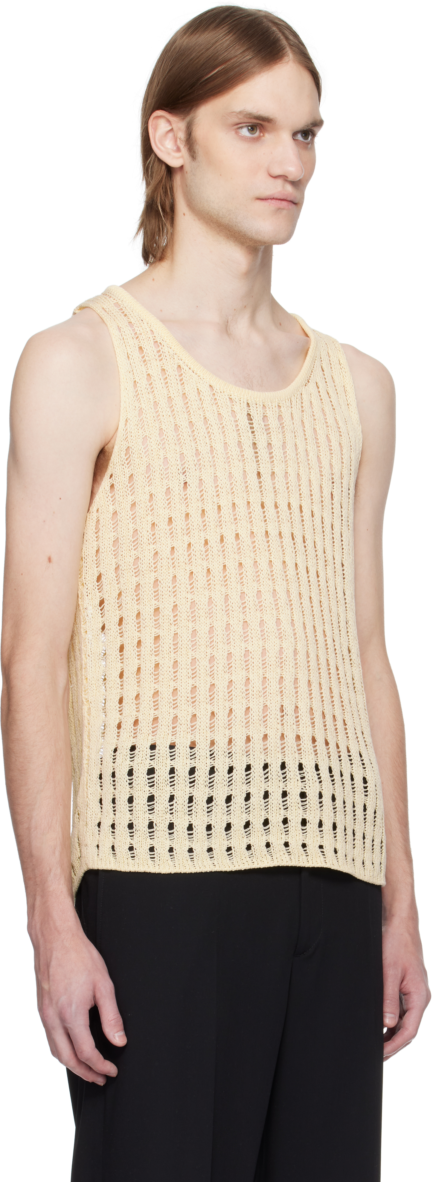 Cmmn Swdn Off-white Davit Tank Top In Ecru