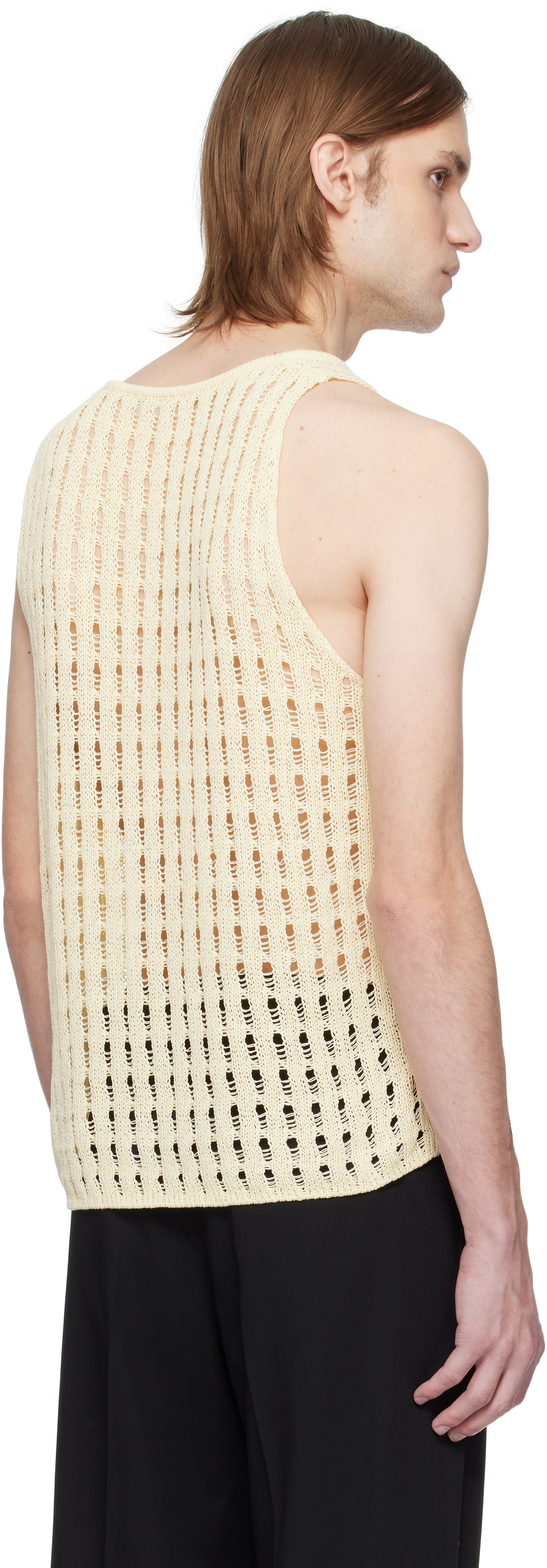 Cmmn Swdn Off-white Davit Tank Top In Ecru