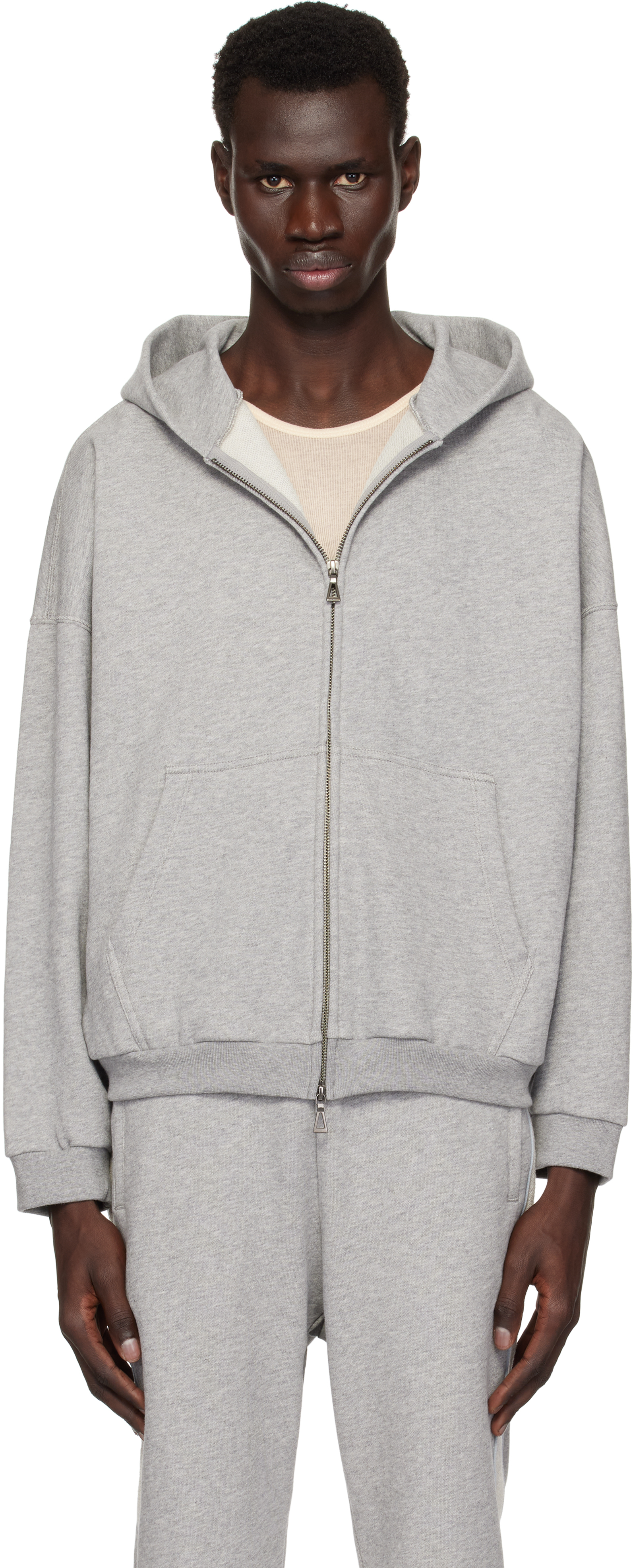 Gray Frances Full Zip Hoodie