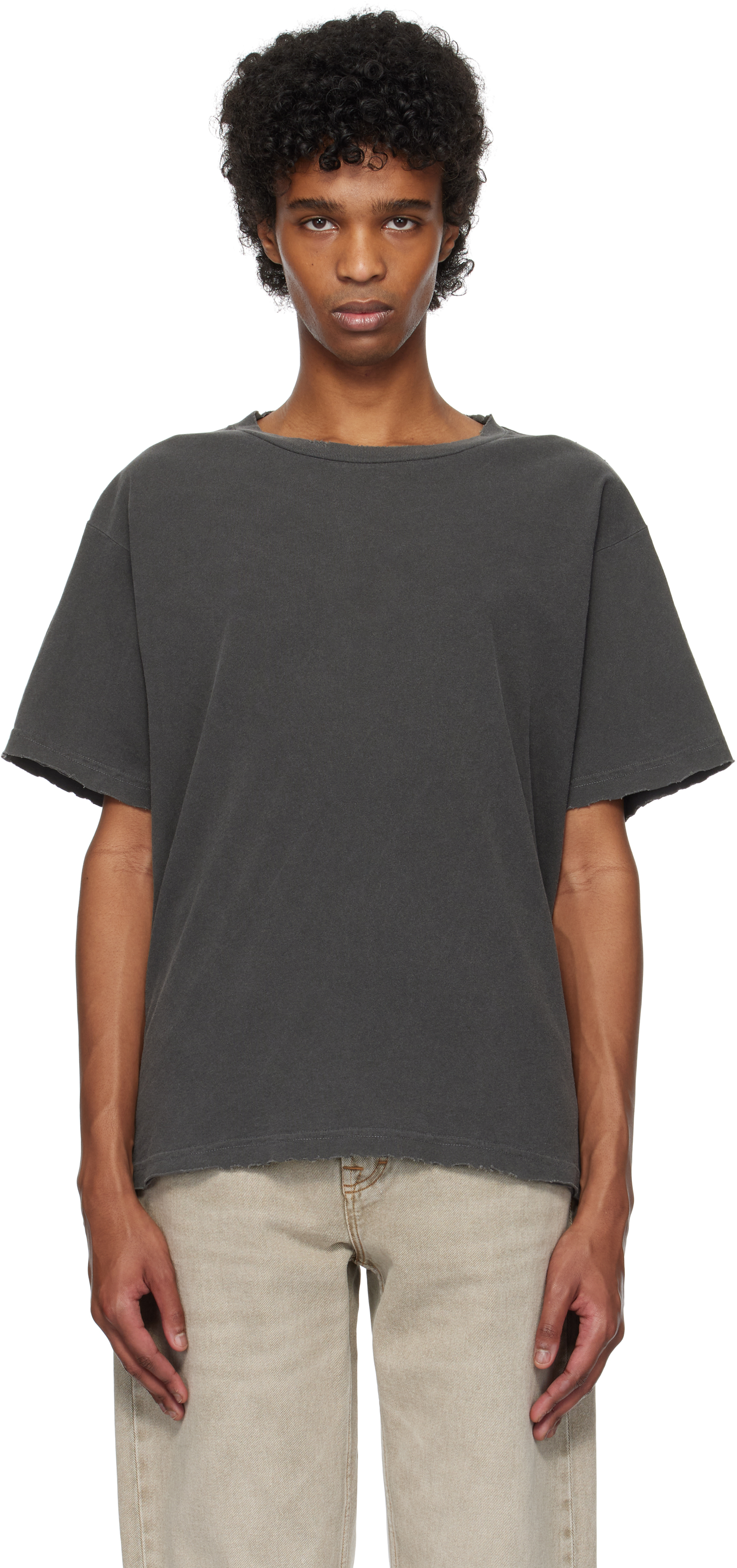 Black Folsom Cropped T-shirt