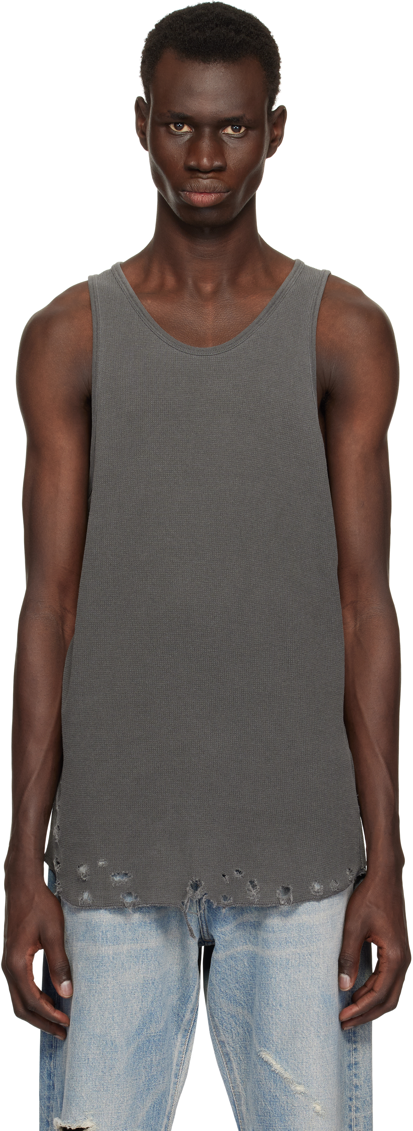 Gray Folsom Thermal Tank Top