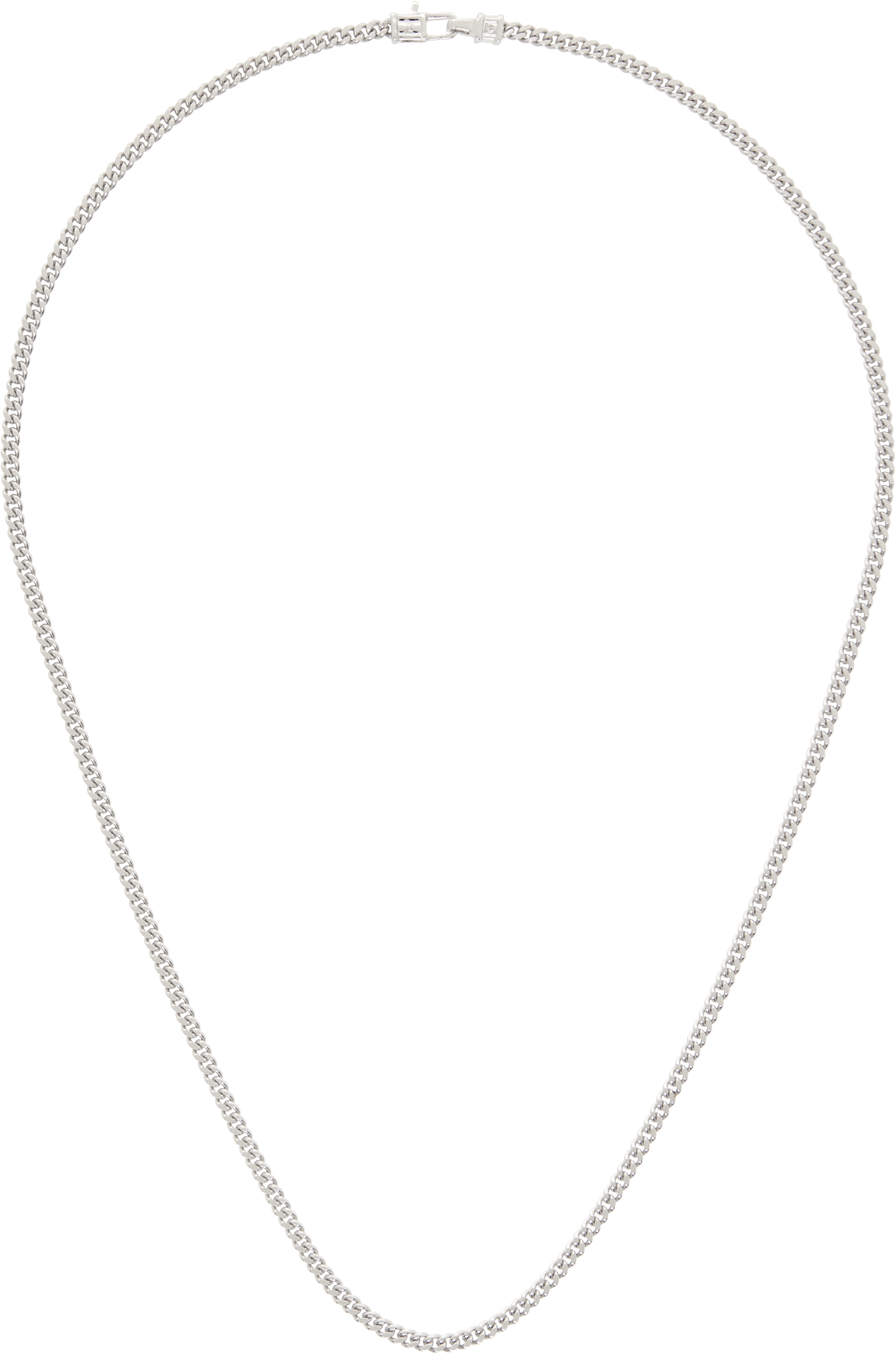 Silver Curb Chain M Necklace