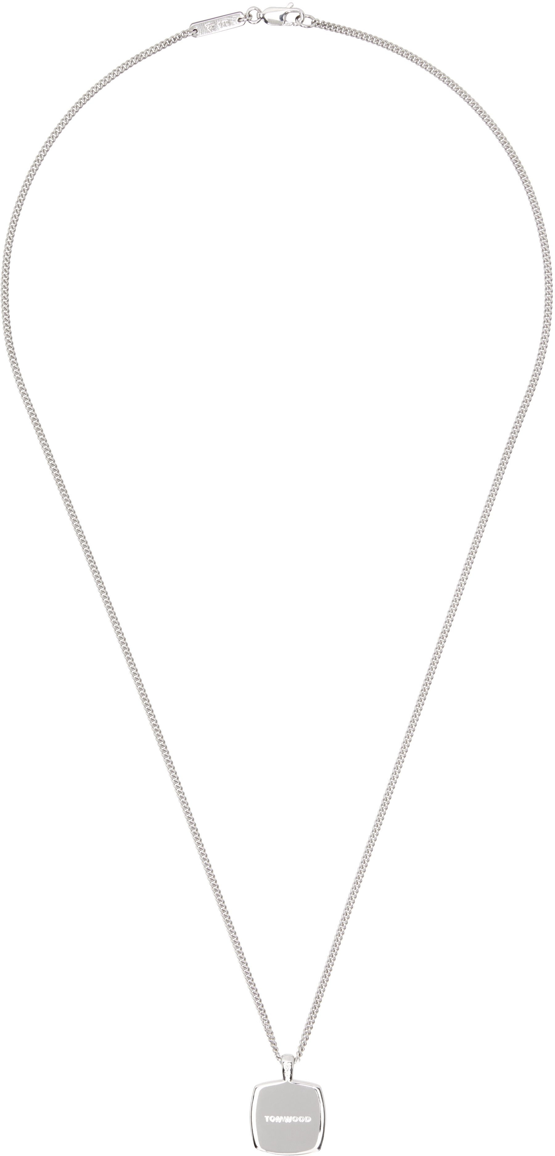 Tom Wood: Silver Umi Pendant Necklace | SSENSE Tom Wood: Silver Umi Pendant Necklace | SSENSE