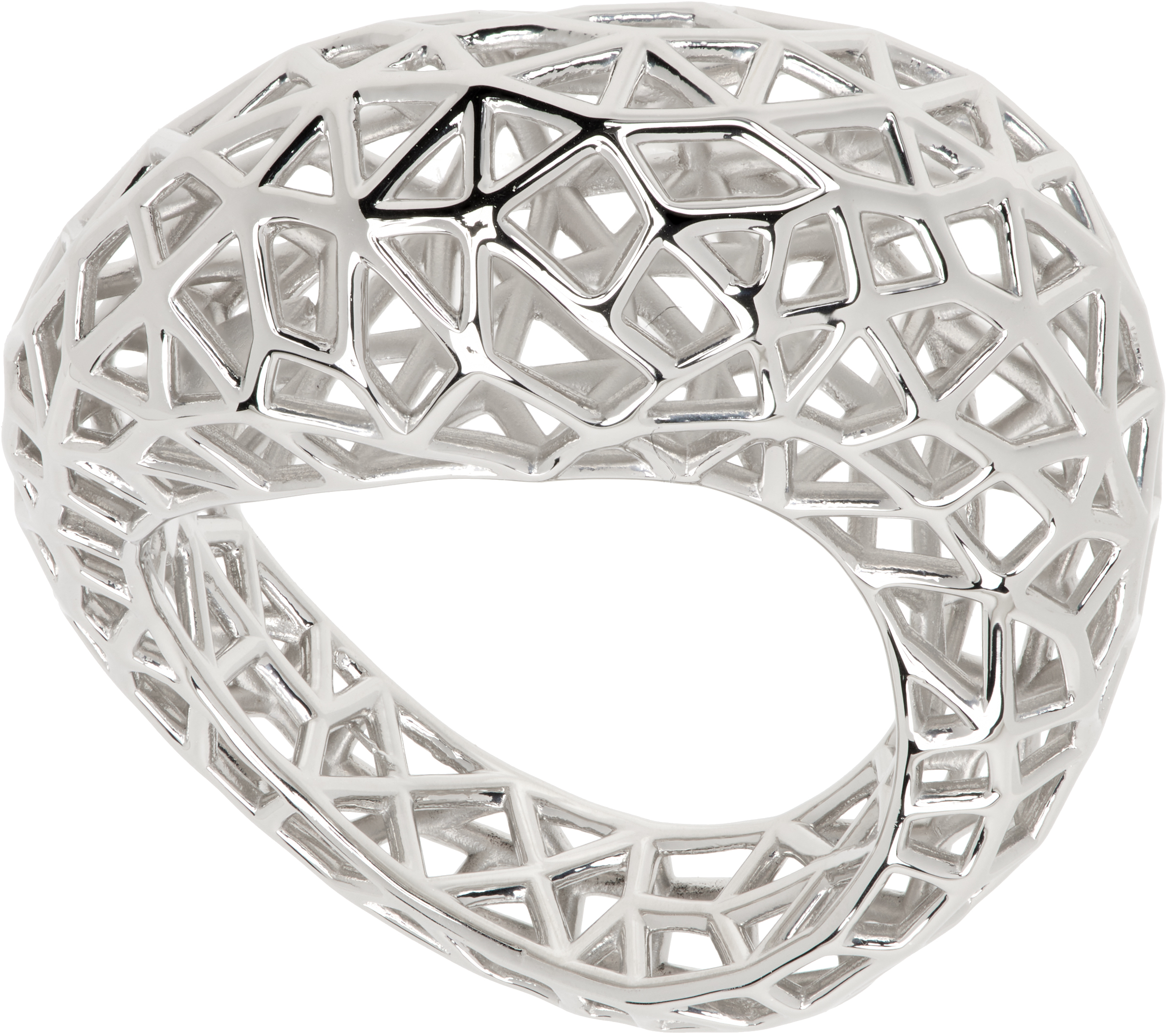 Silver Maze Ring