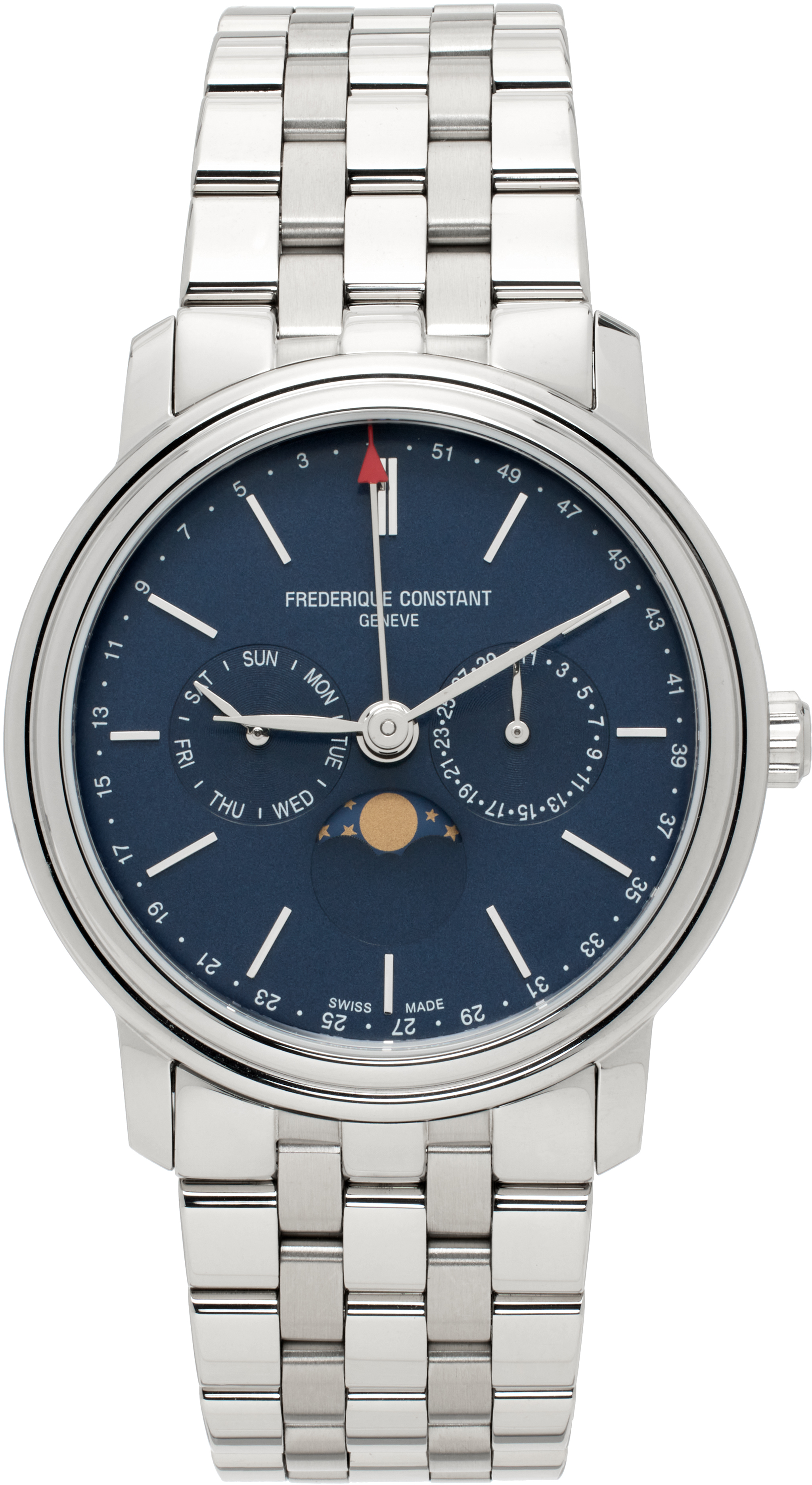 Frédérique Constant Silver Classics Index Business Timer Watch