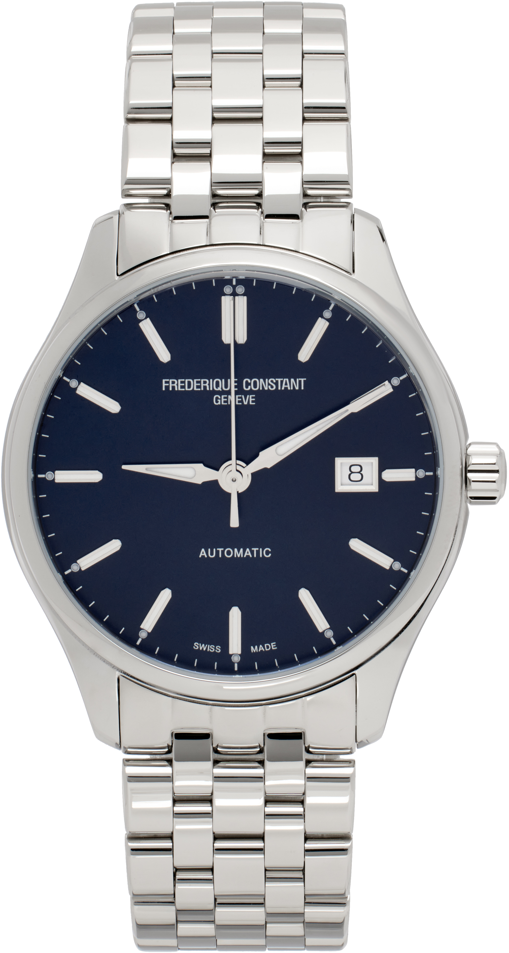 Frédérique Constant Silver 
Navy Classics Index Automatic Watch