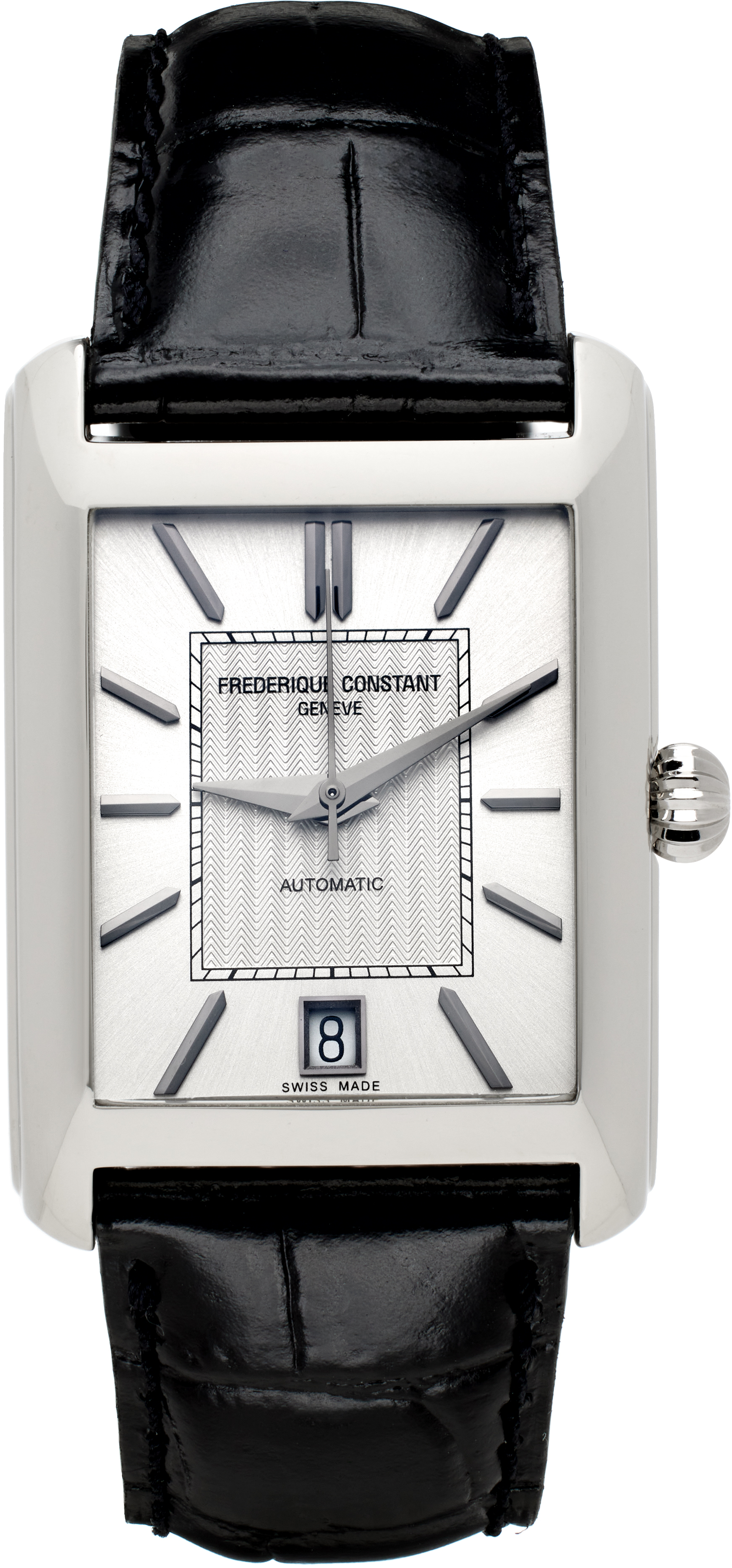 Frédérique Constant Silver 
Black Classics Carree Automatic Watch