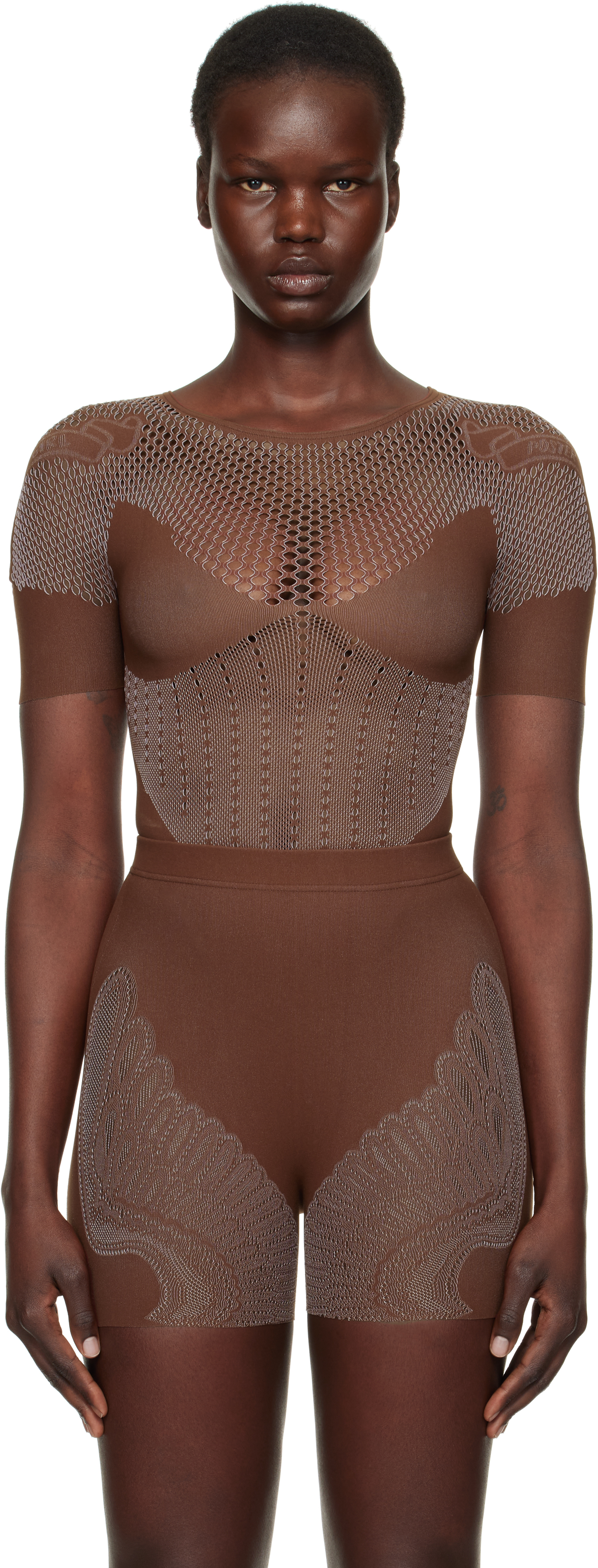 Brown Vivian Bodysuit