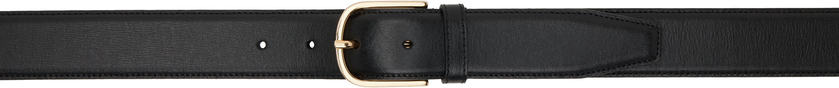 Totême Black Wide Belt In Black 001