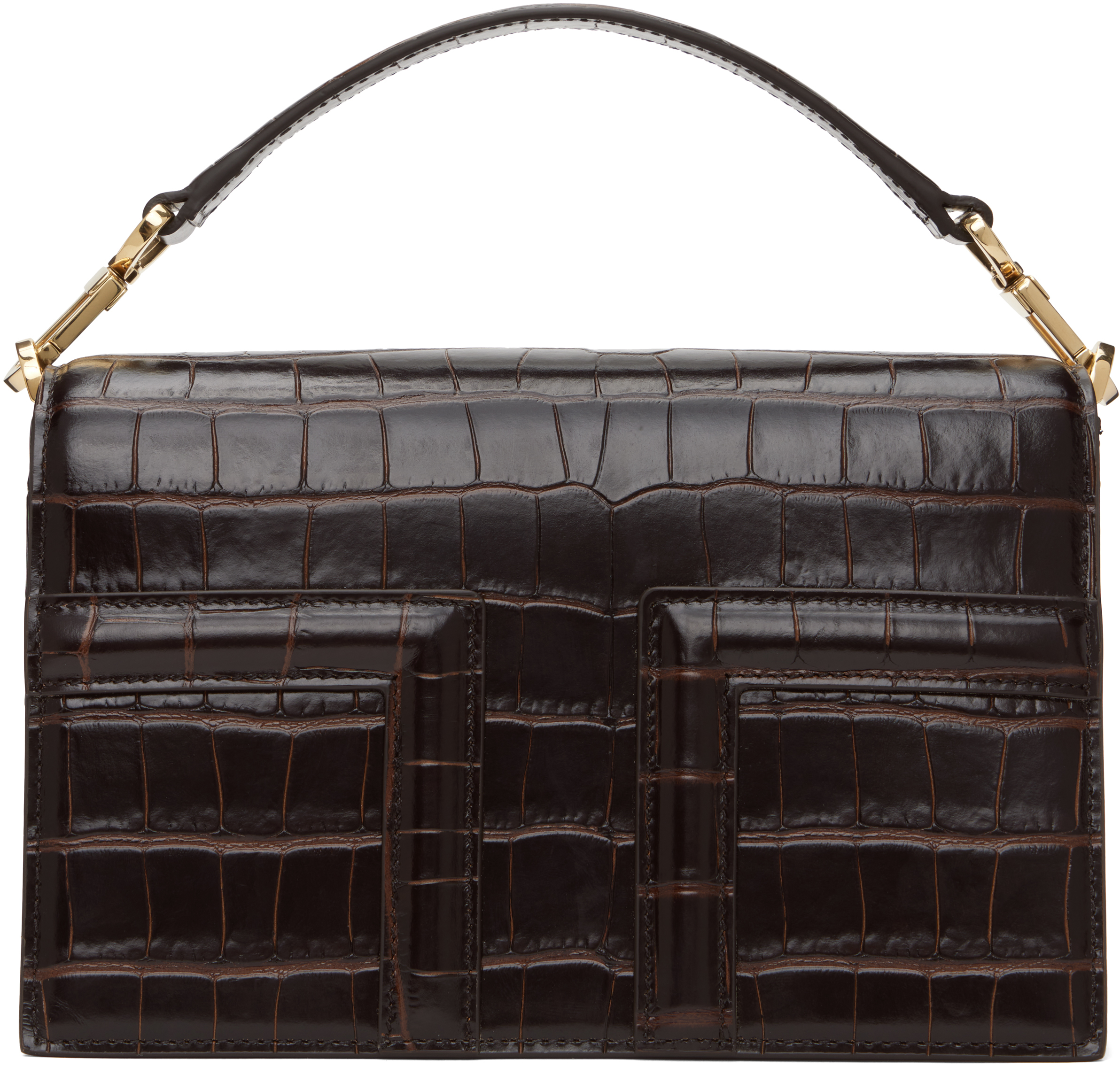 TOTEME: Brown Mini T-Flap Bag | SSENSE
