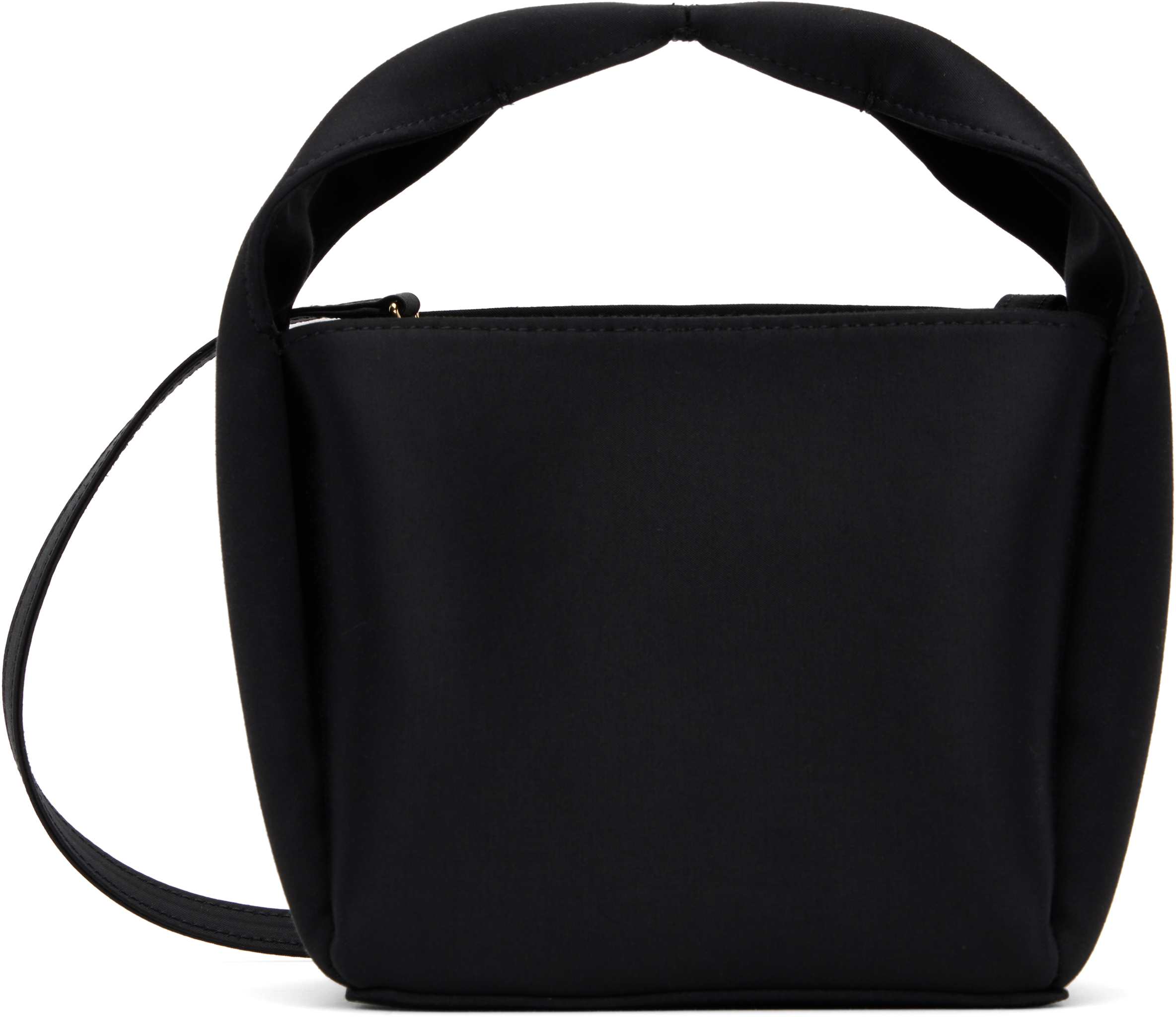 TOTEME: ブラック Petite Satin バケットバッグ | SSENSE 日本