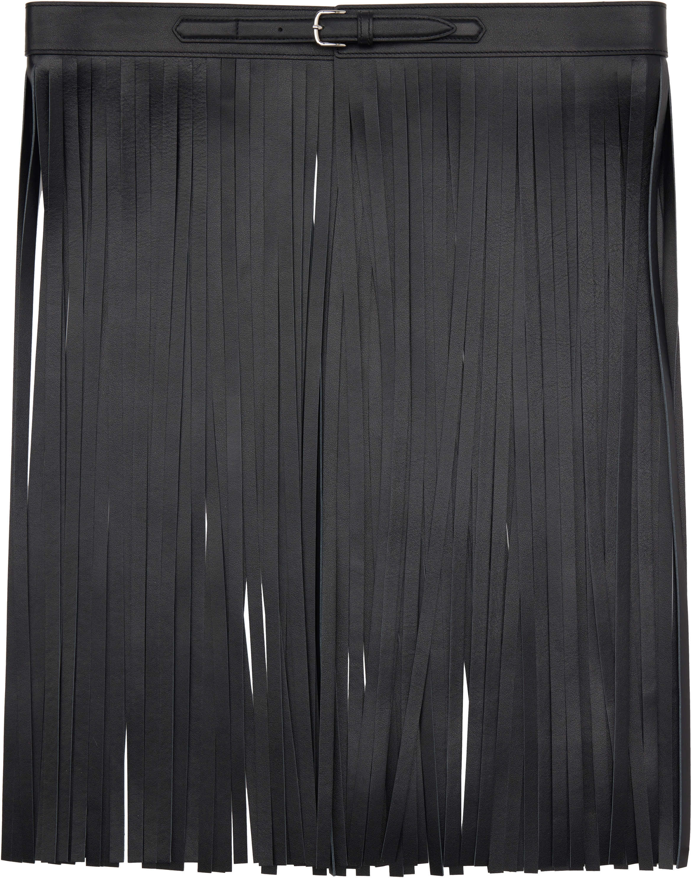 Black Ibiza Fringe Skirt Belt