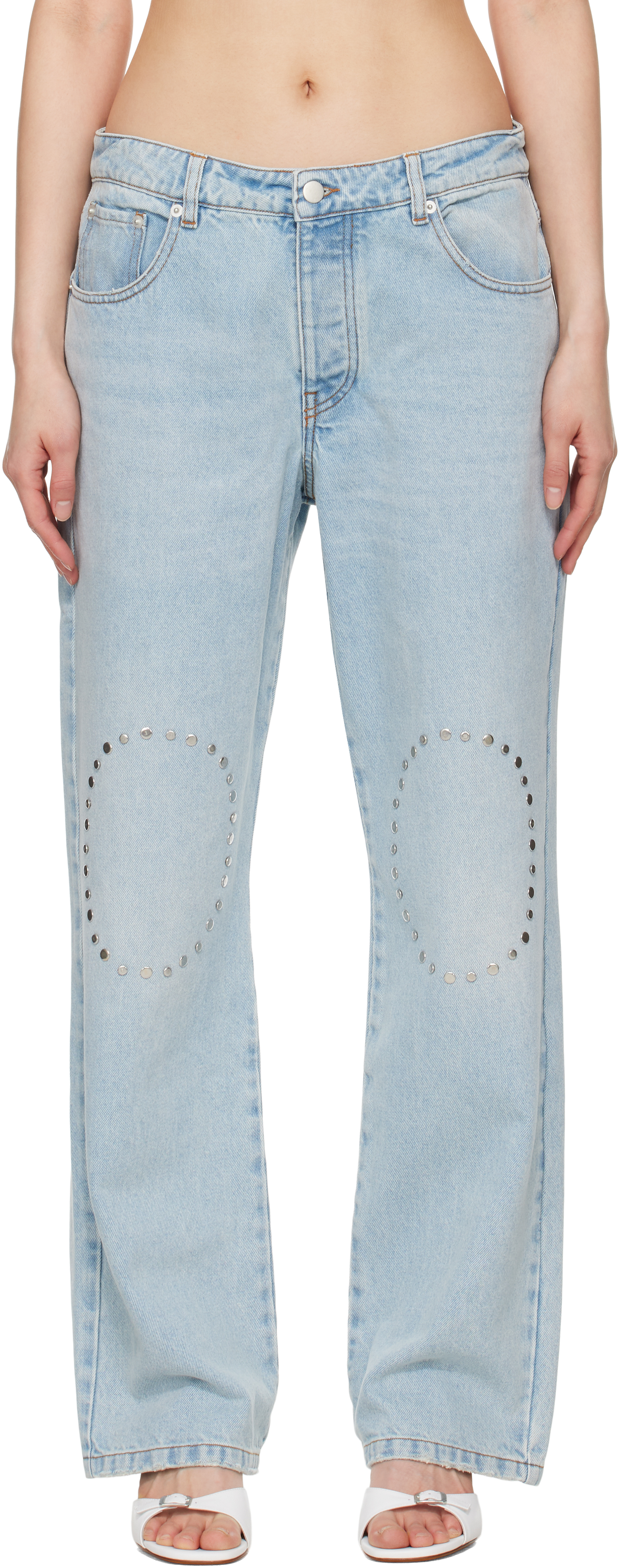 【関税込み】Gimaguas ブルー Luna ジーンズ Gimaguas: Blue Luna Jeans | SSENSE