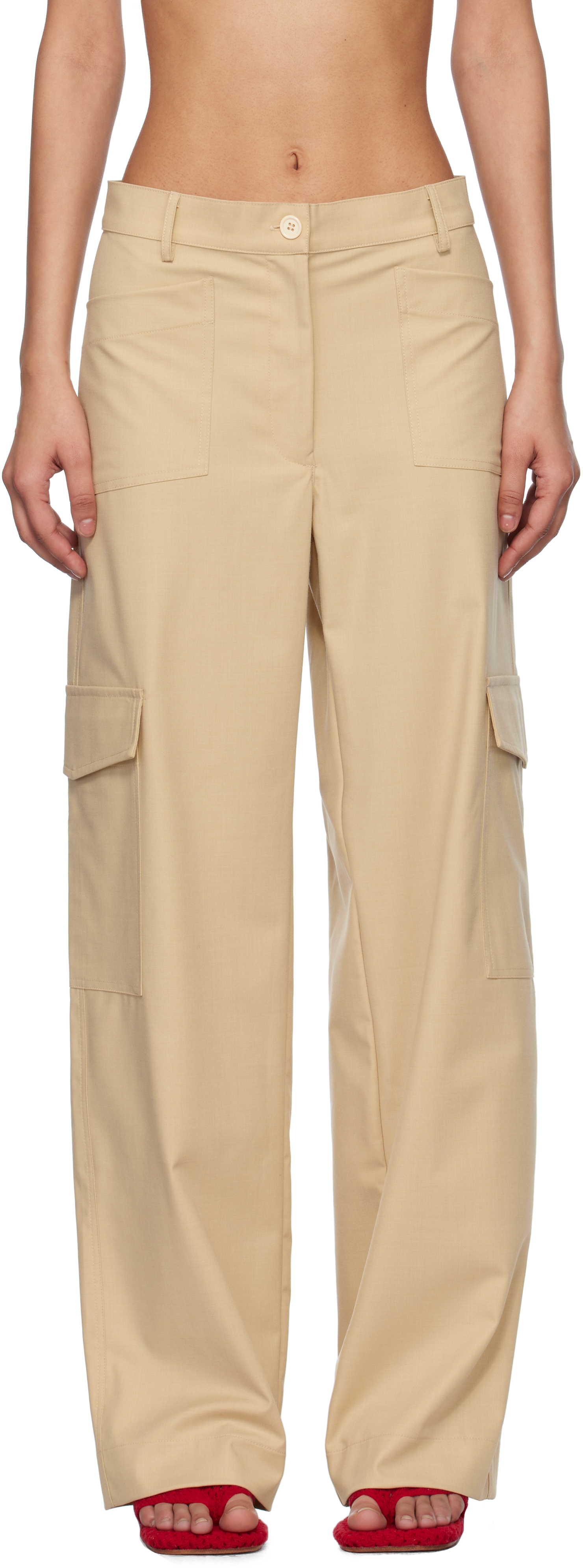 Beige Audrey Trousers