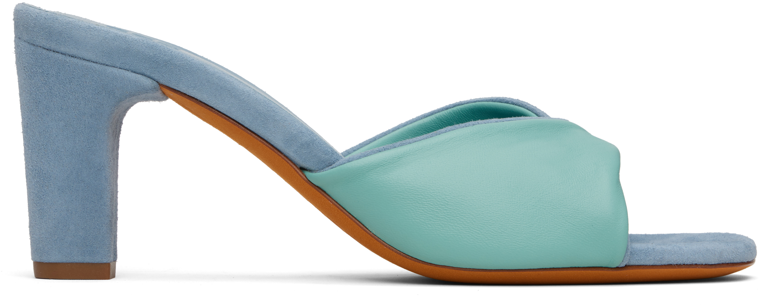 Maryam Nassir Zadeh Blue Louise Heeled Sandals