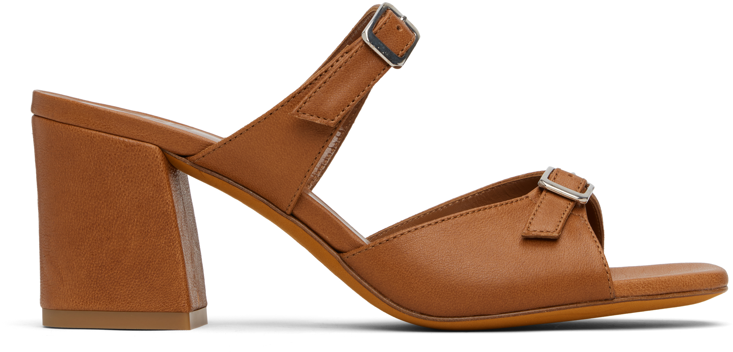 Tan Una Heeled Sandals