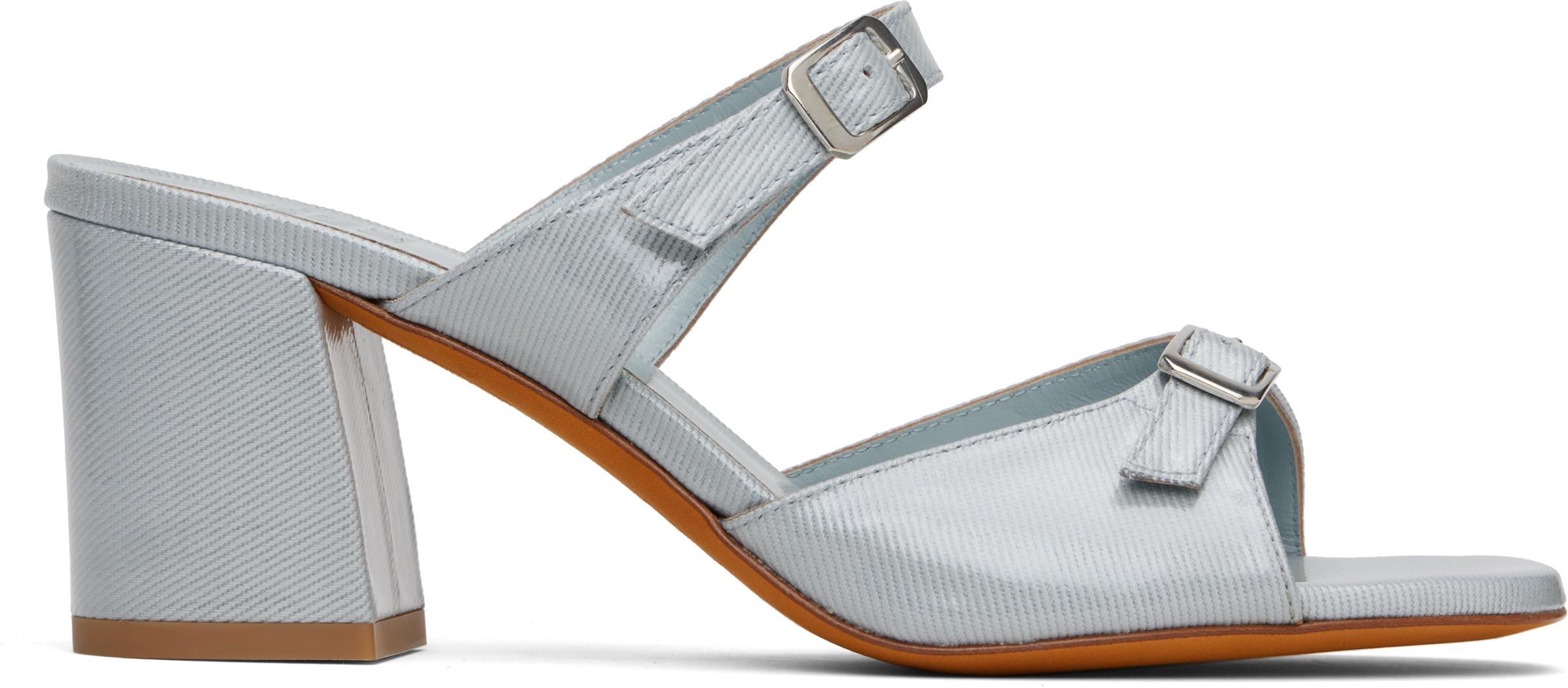Maryam Nassir Zadeh Blue Una Heeled Sandals