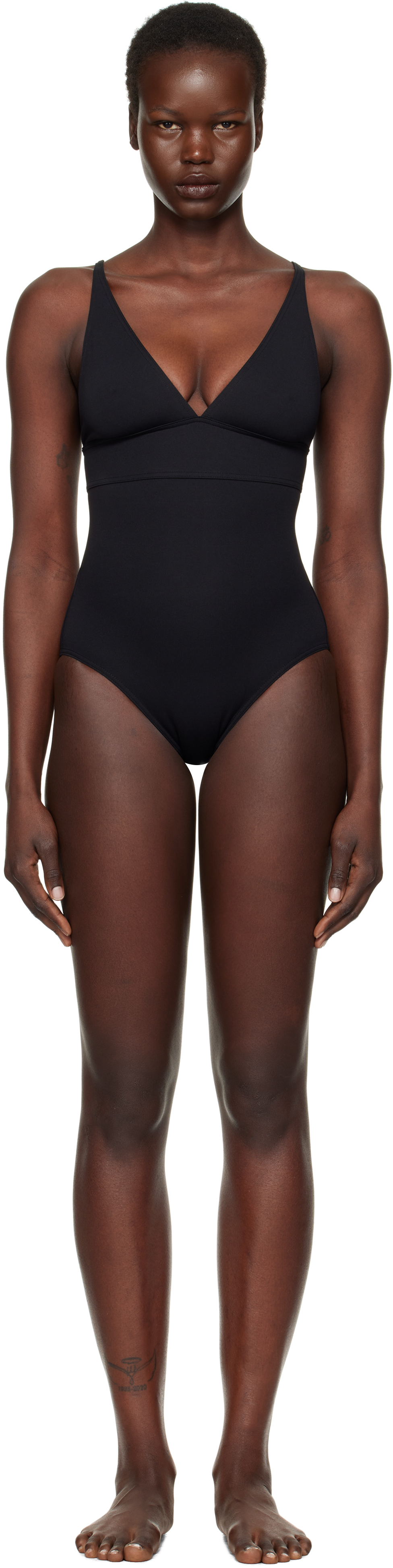 【関税込み】ERES ブラック Larcin スイムウェア Black Larcin Swimsuit by ERES on Sale