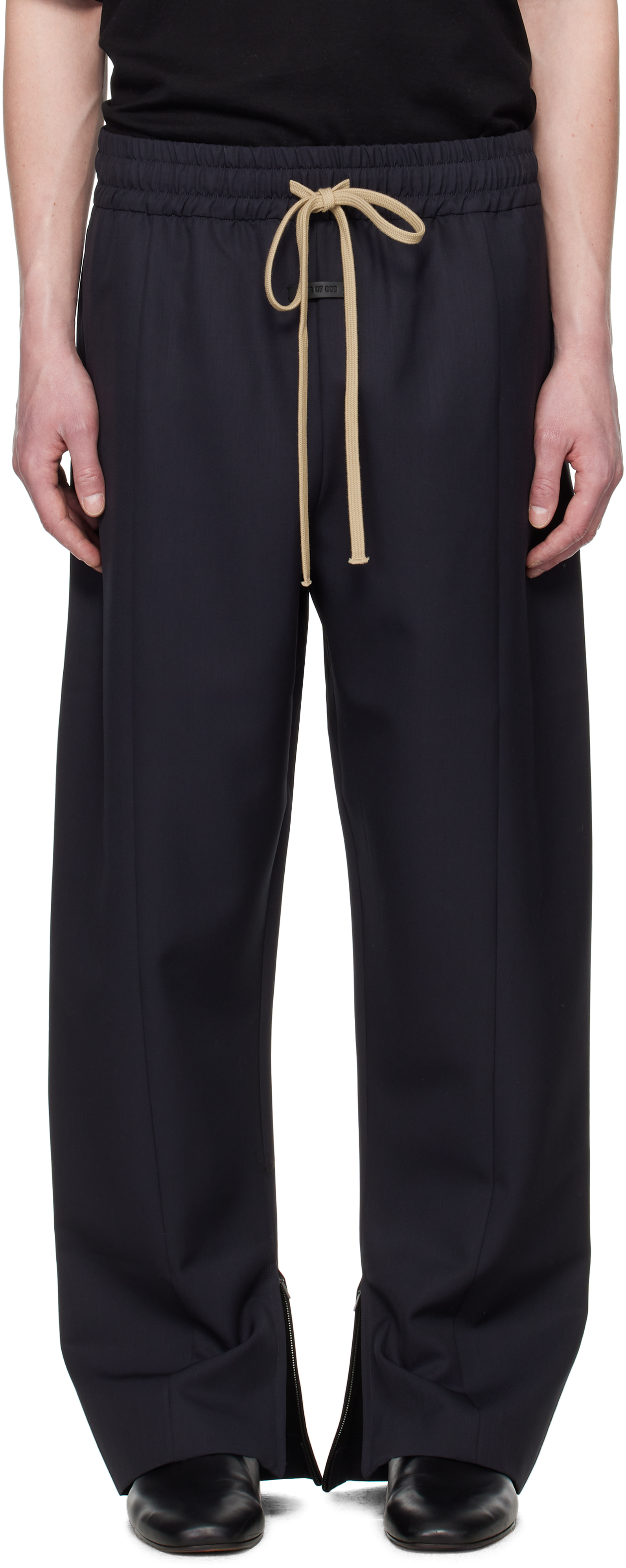 Fear Of God Navy Wool Center Seam Sweatpants