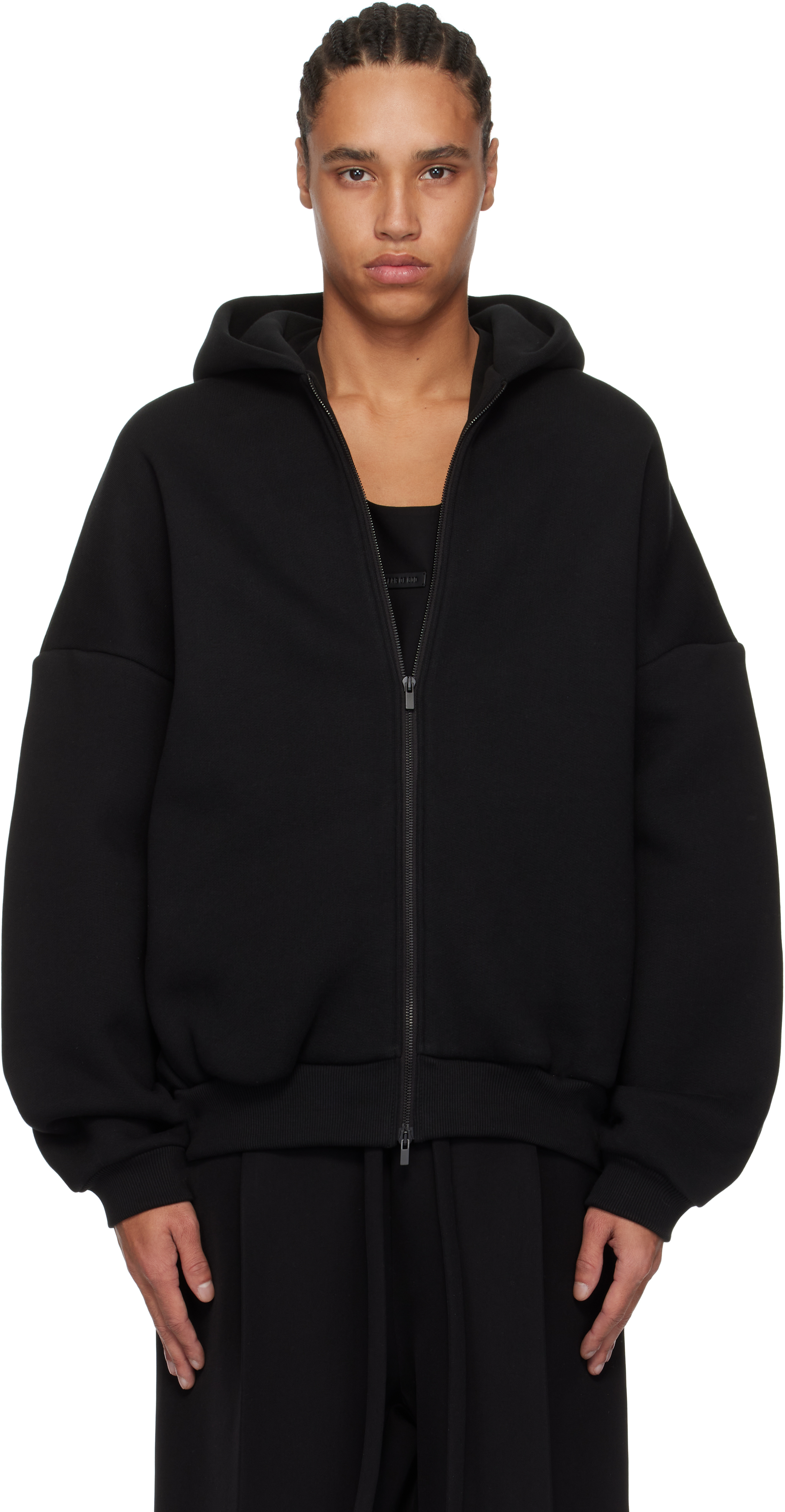 Black Eternal Fleece Full Zip Hoodie