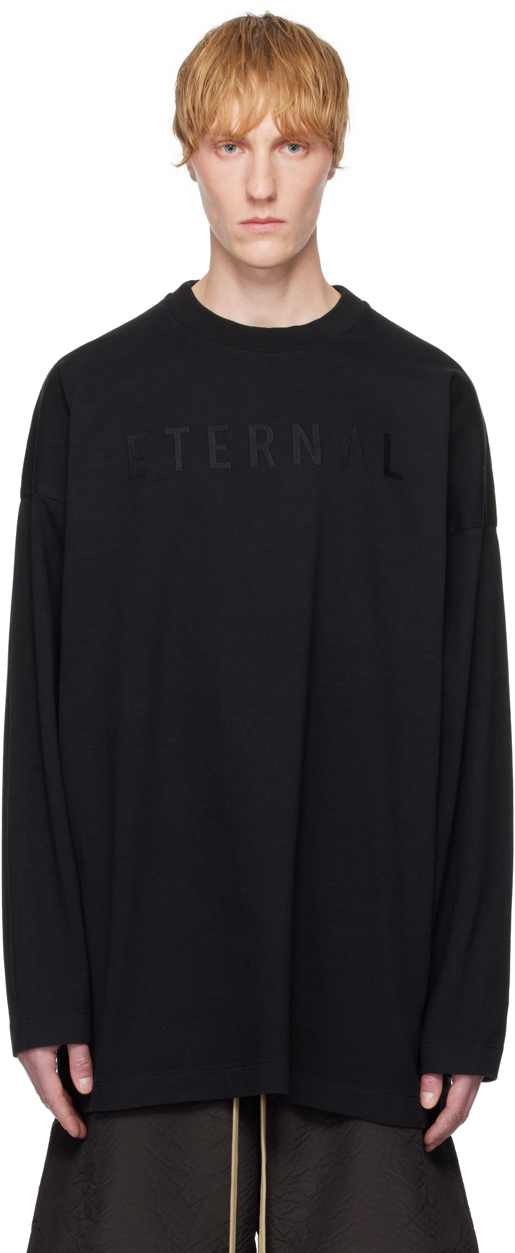 Fear Of God Black 'eternal' Long Sleeve T-shirt