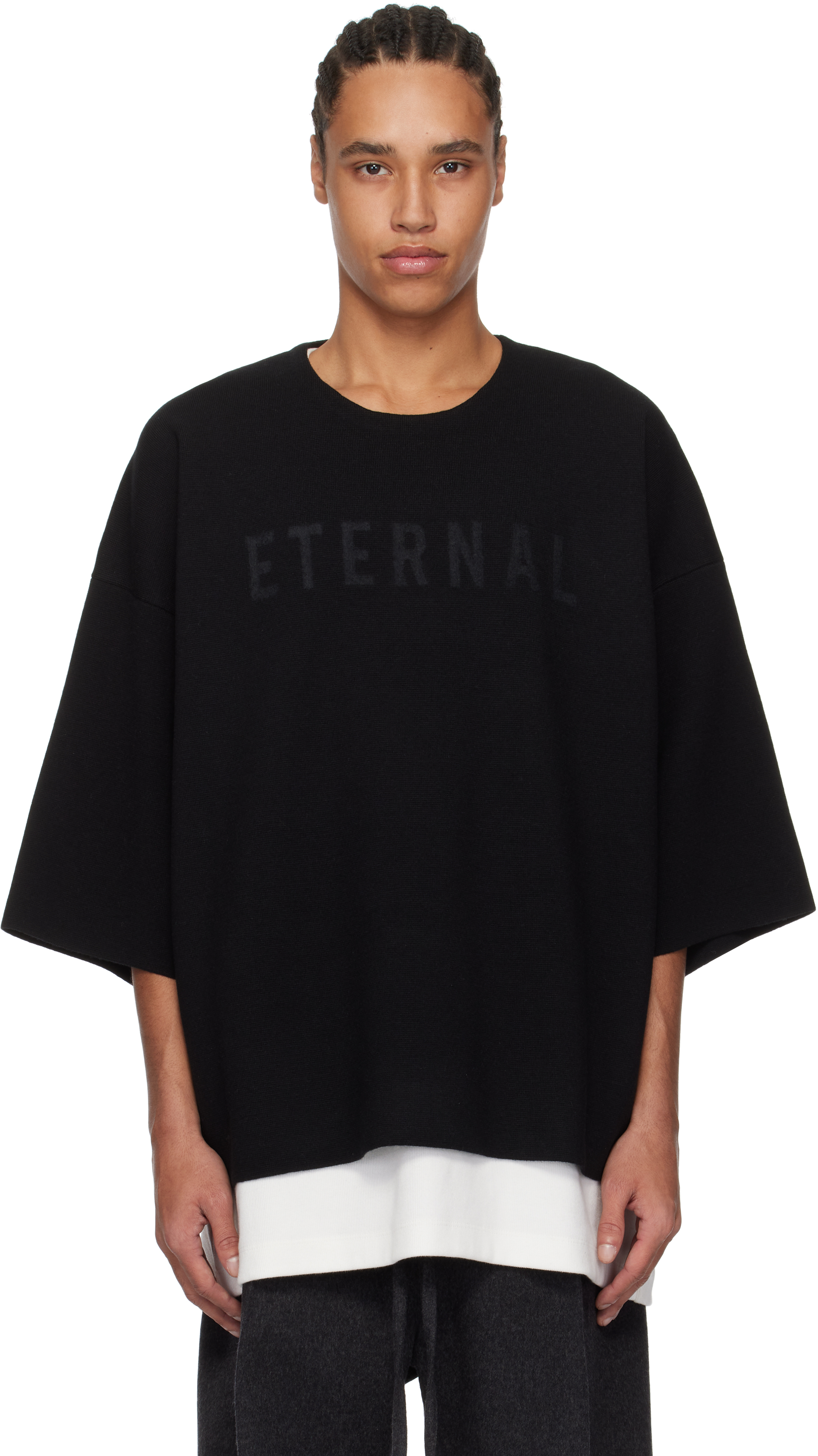 Black 'Eternal' Knit Sweater