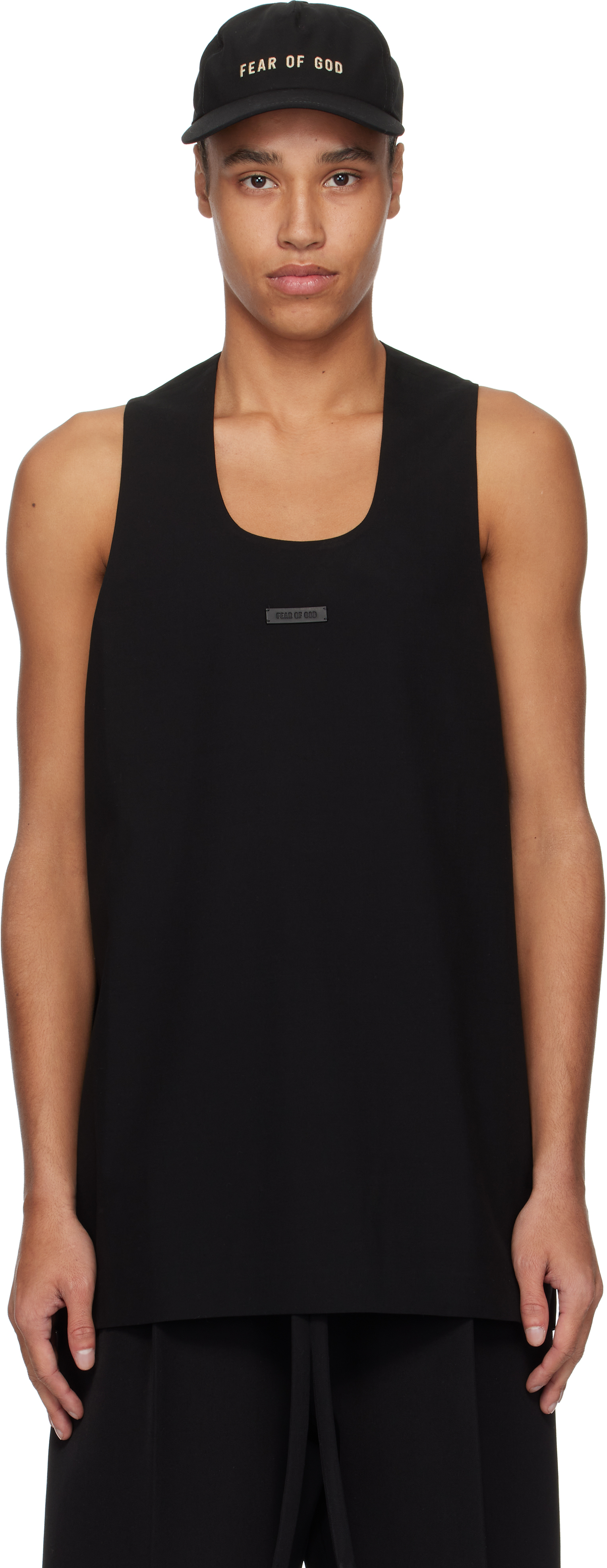 Fear Of God Black Oxford Tank Top