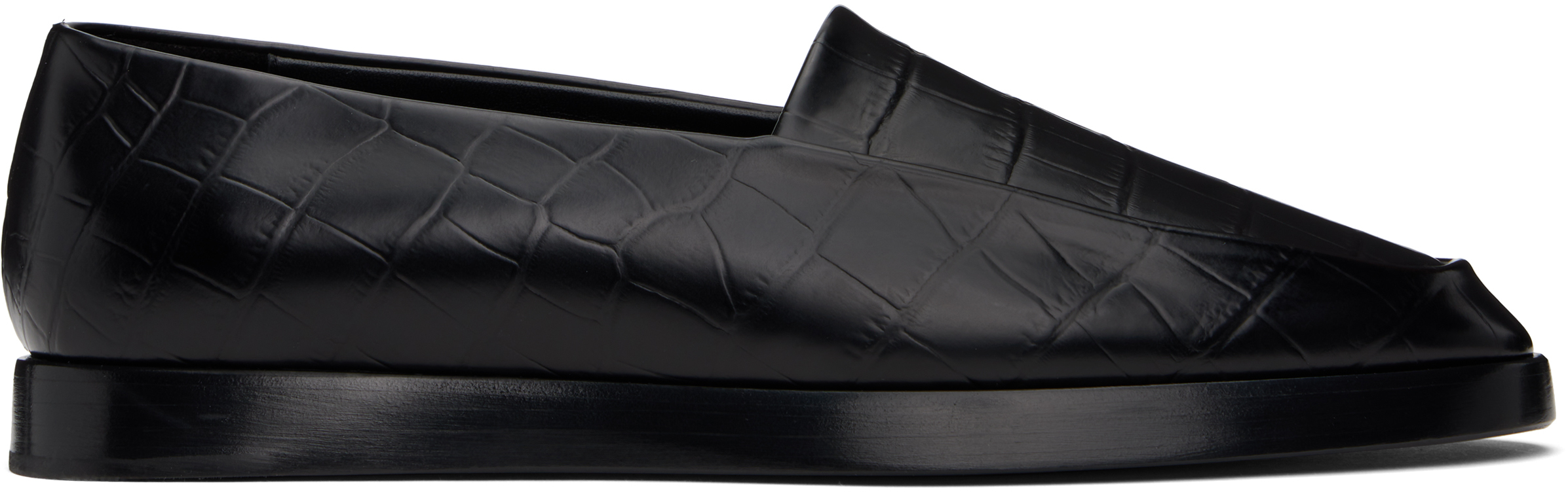 【関税込み】Fear of God ブラック Dress ローファー Black Dress Loafers by Fear of God on Sale