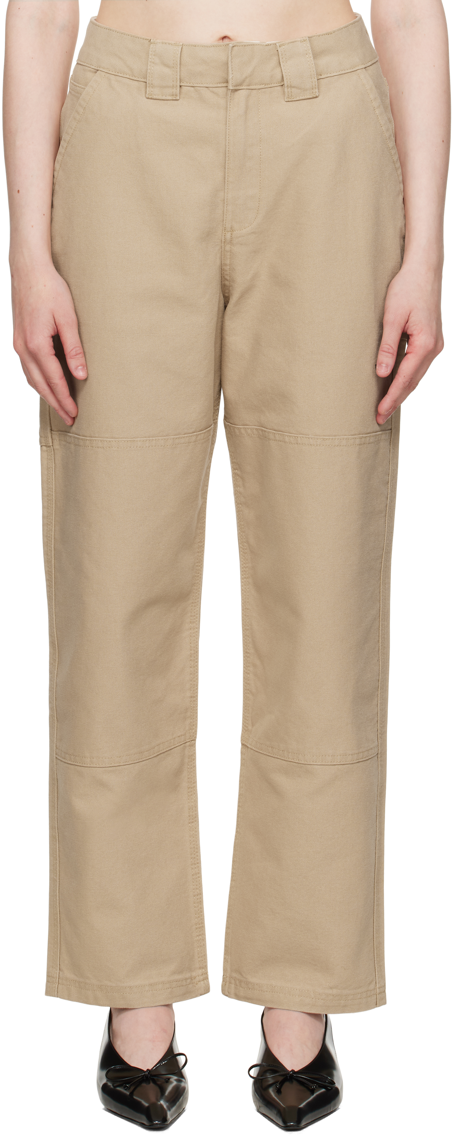Hommegirls Beige Otw By Vans Edition Workwear Trousers