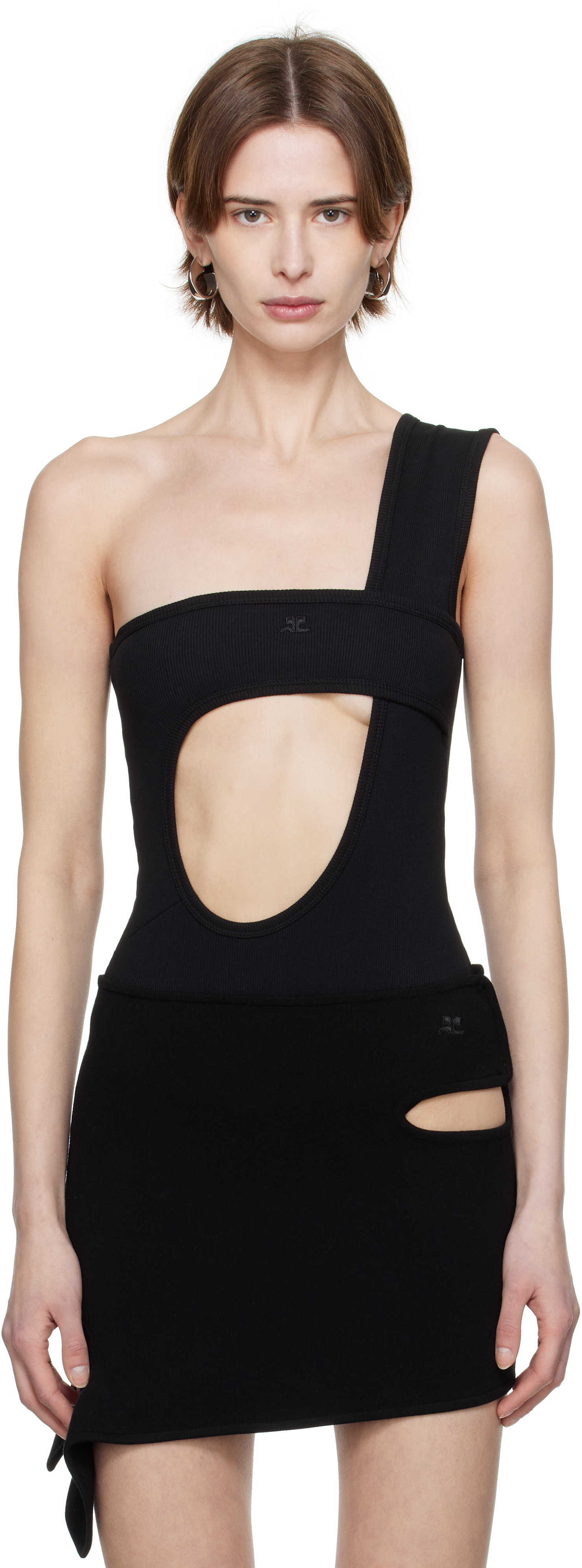 Courreges Iconic Zipped Vinyl Biker Jacket | Saks Fifth Avenue